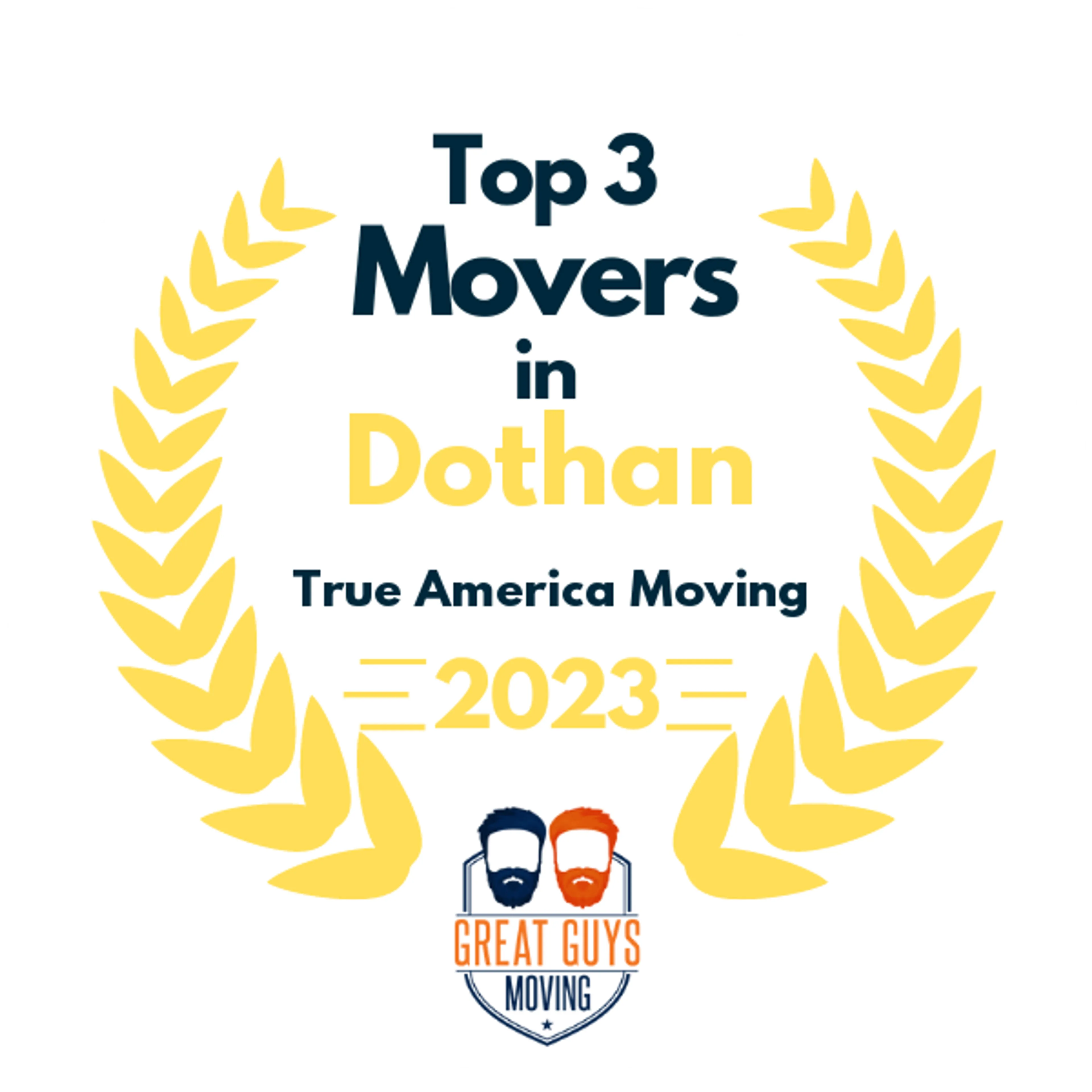 Top 3 Movers in Dothan, AL 2023 award