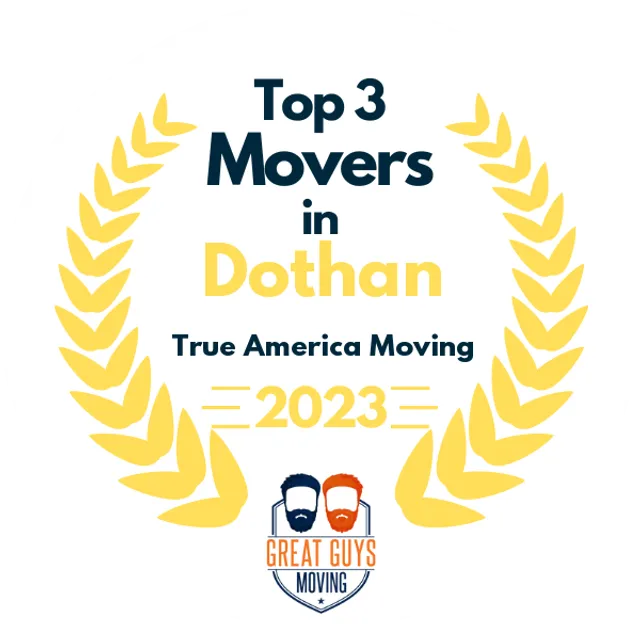 Top 3 Movers in Dothan, AL 2023 award