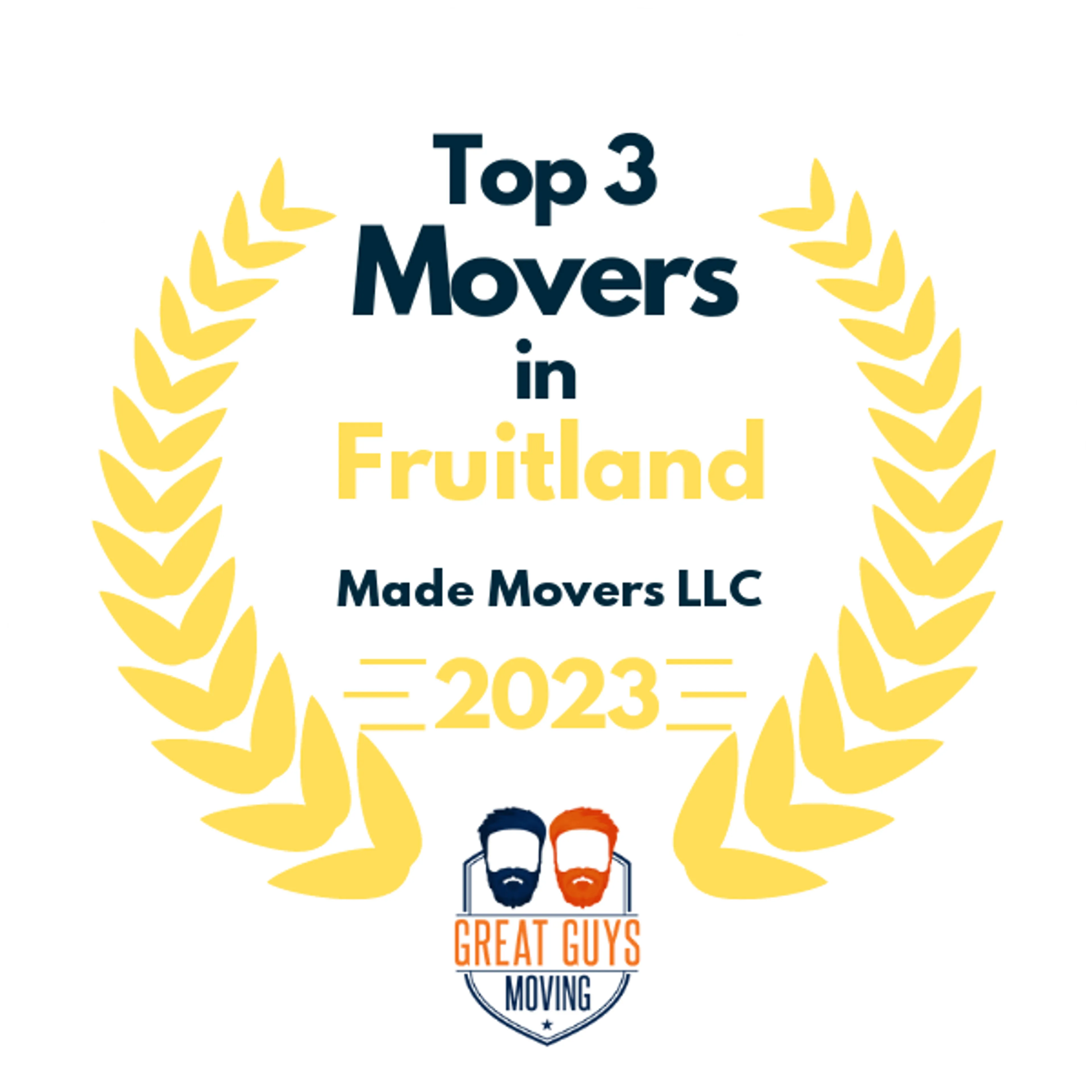 Top 3 Movers in Washington DC, DC 2023 award