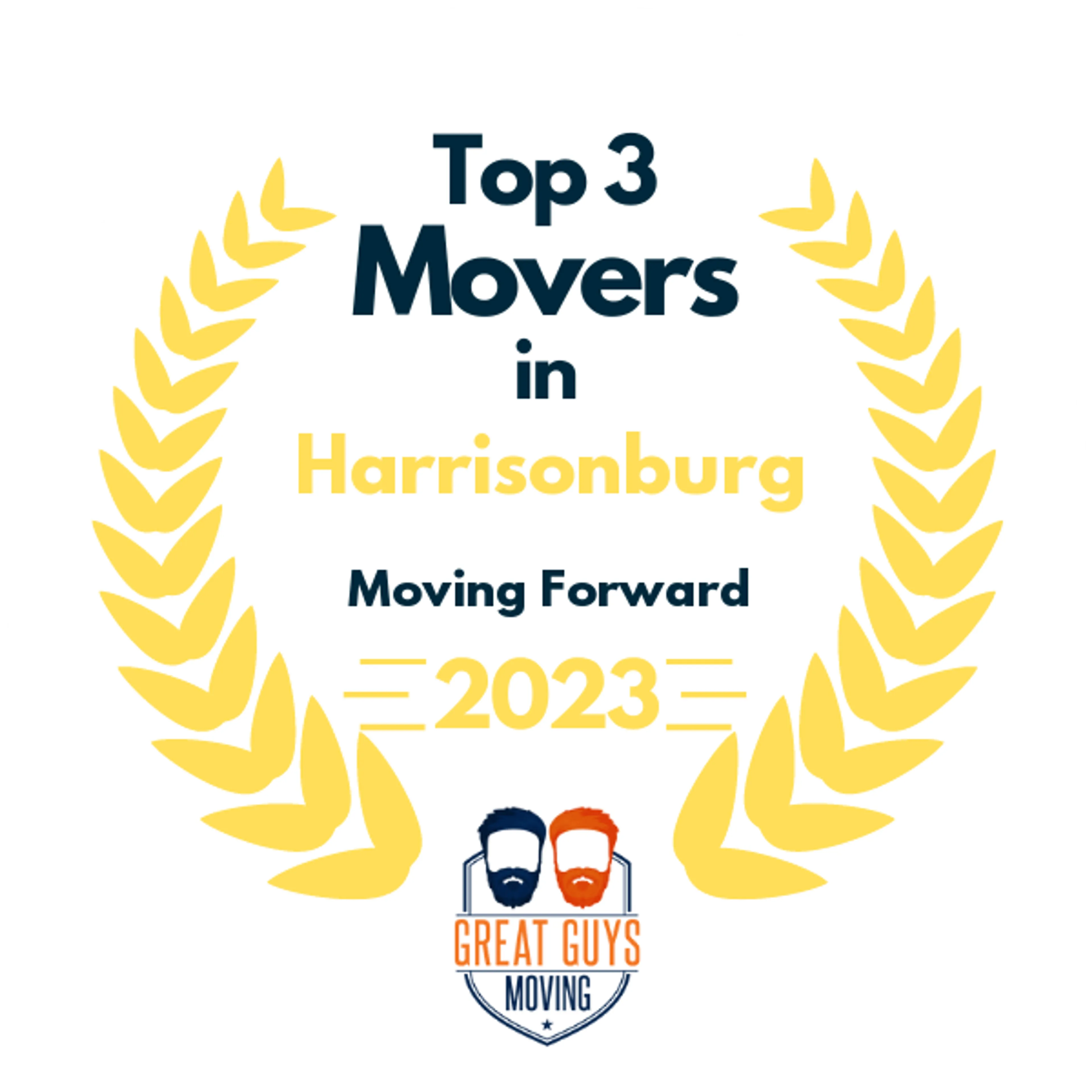 Top 3 Movers in Harrisonburg, VA 2023 award