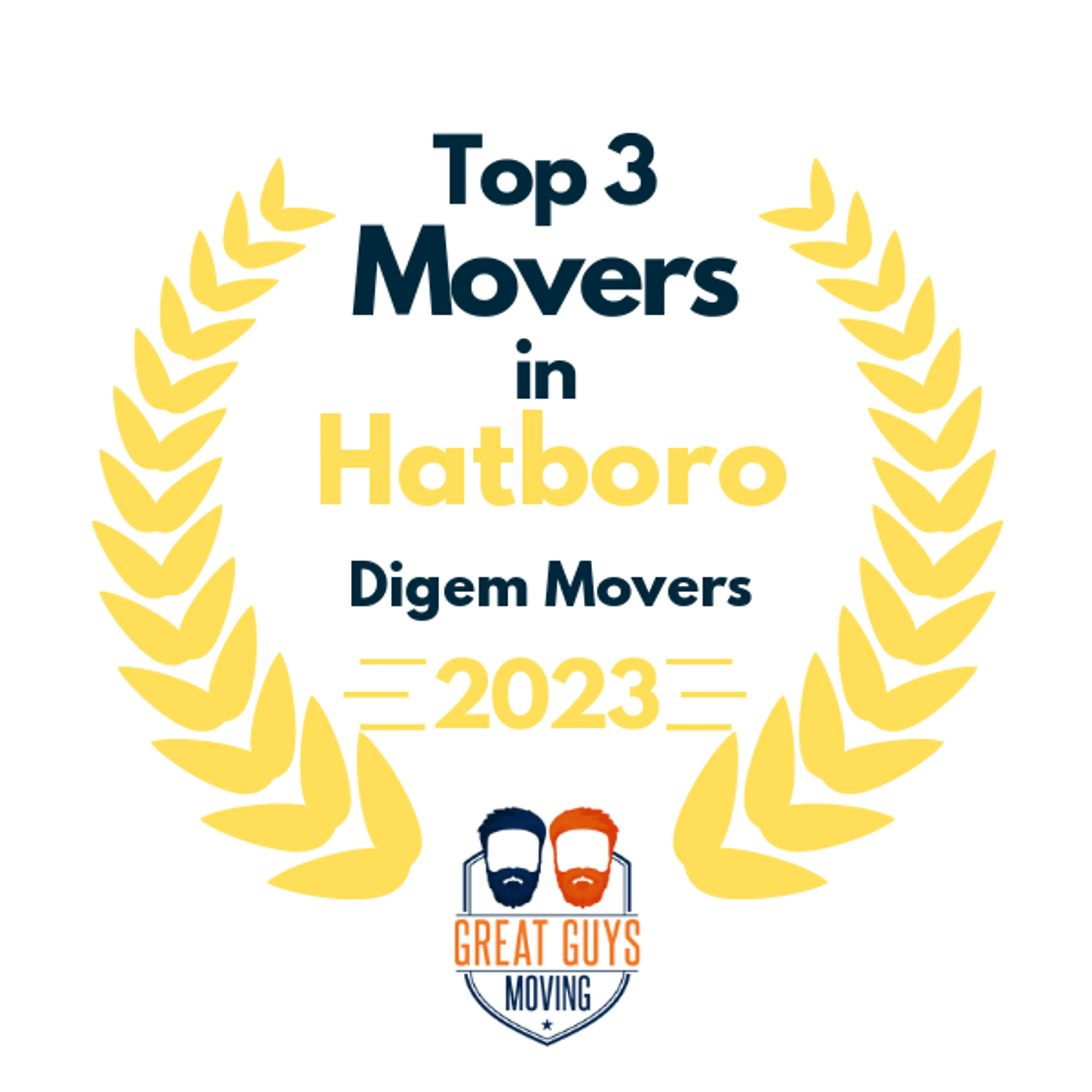 Top 3 Movers in Phoenixville, PA 2023 award