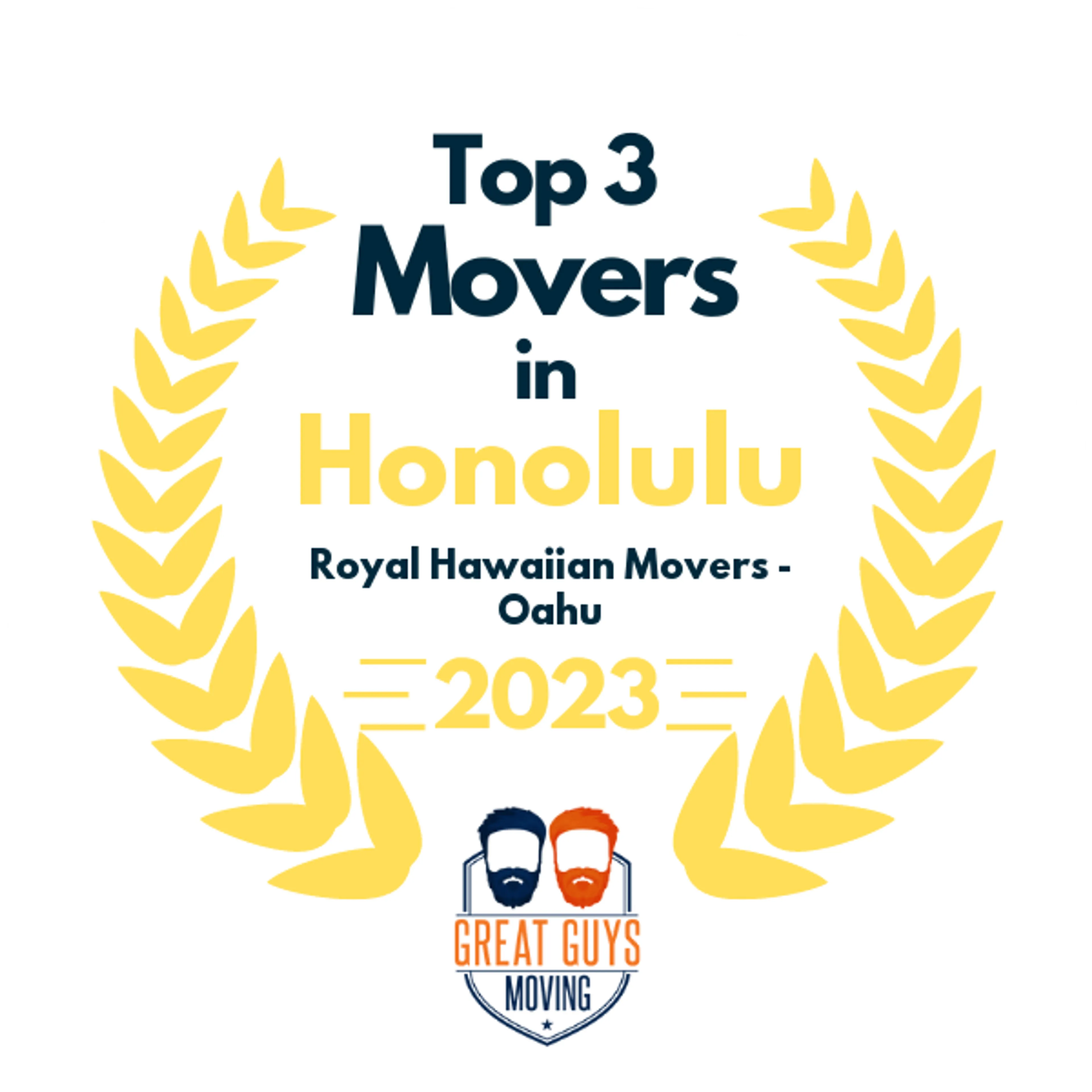 Top 3 Movers in Honolulu, HI 2023 award