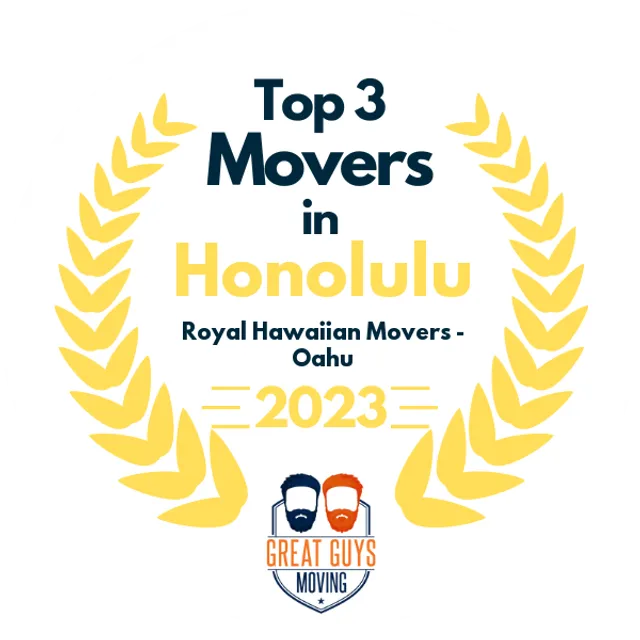 Top 3 Movers in Honolulu, HI 2023 award