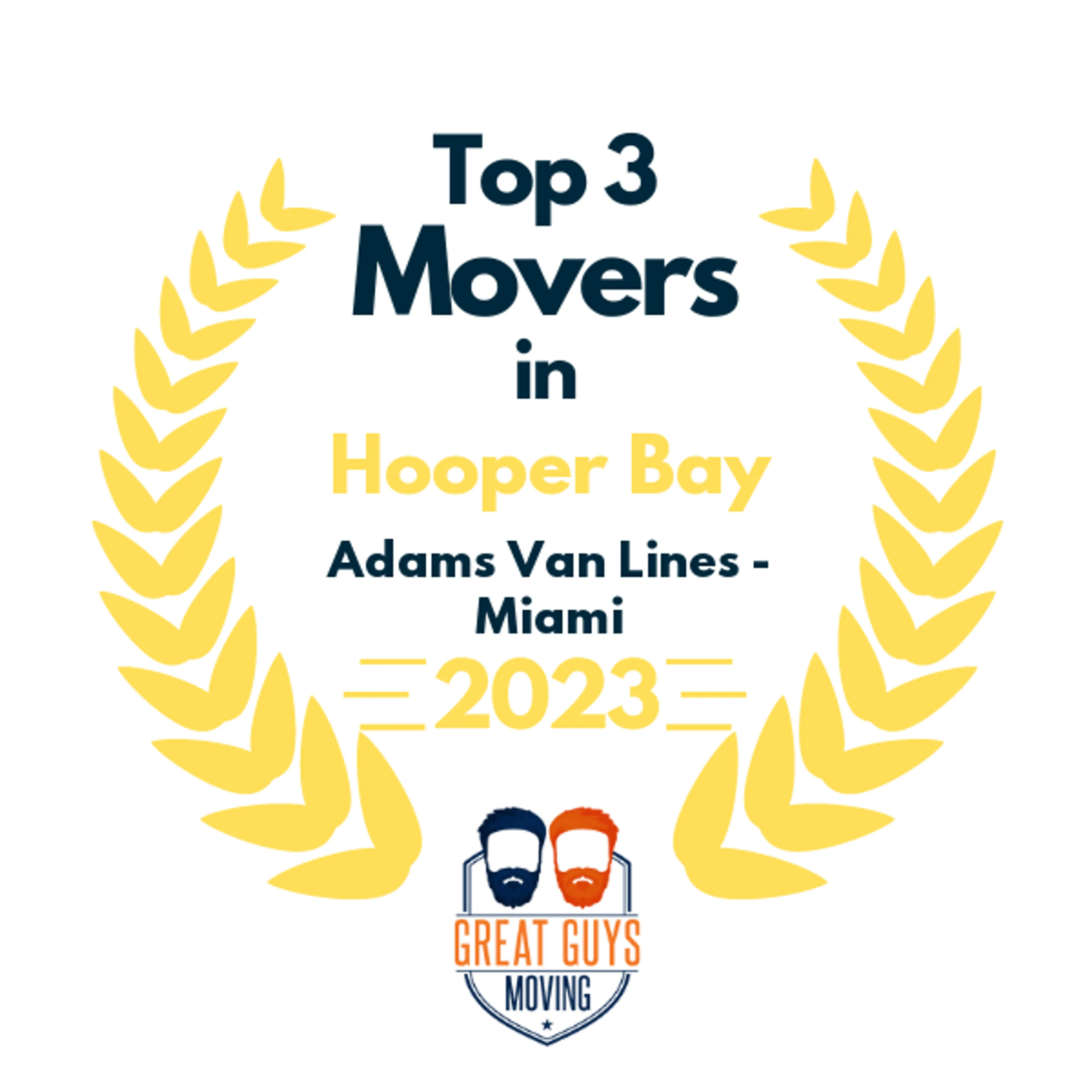 Top 3 Movers in Miami, FL 2023 award