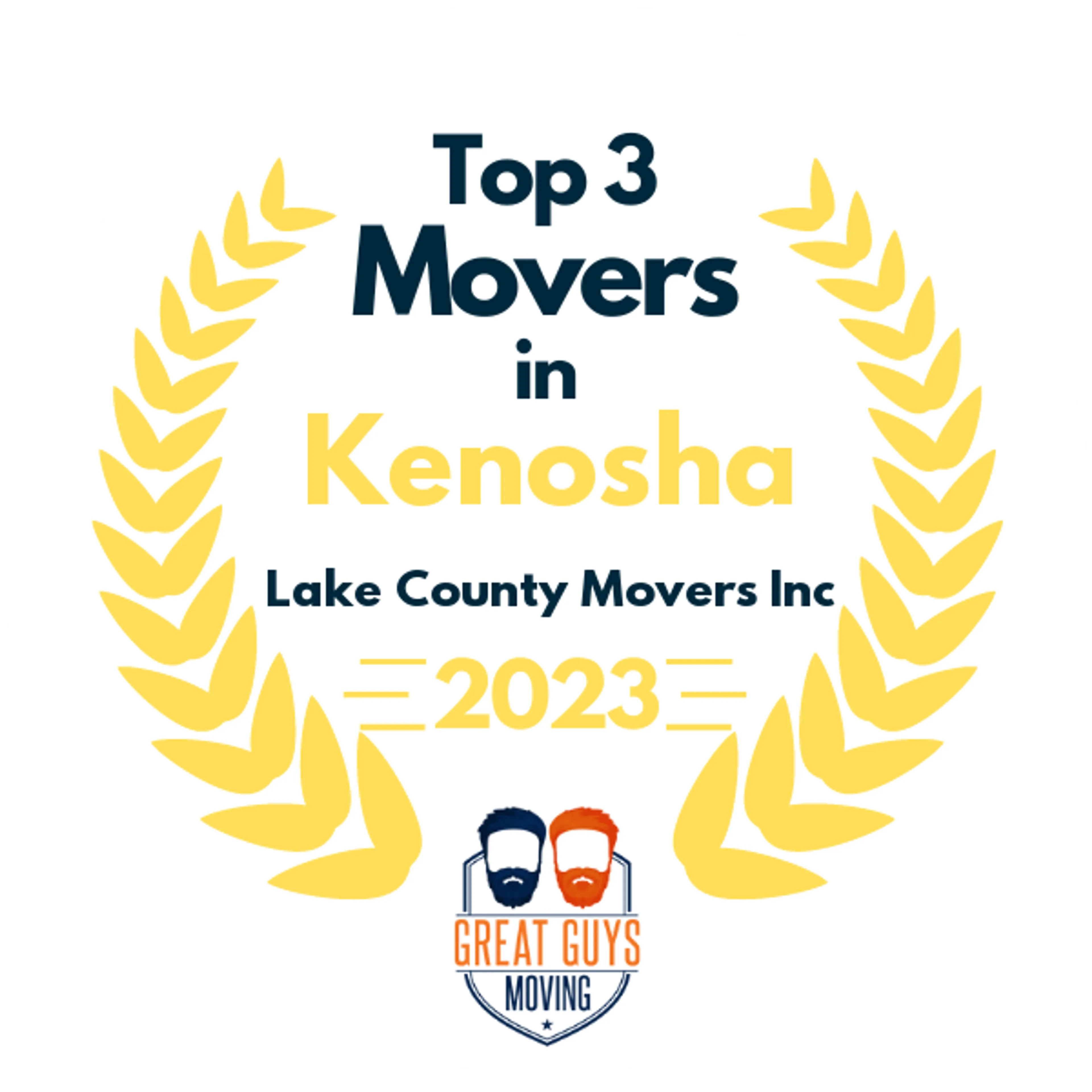 Top 3 Movers in Kenosha, WI 2023 award
