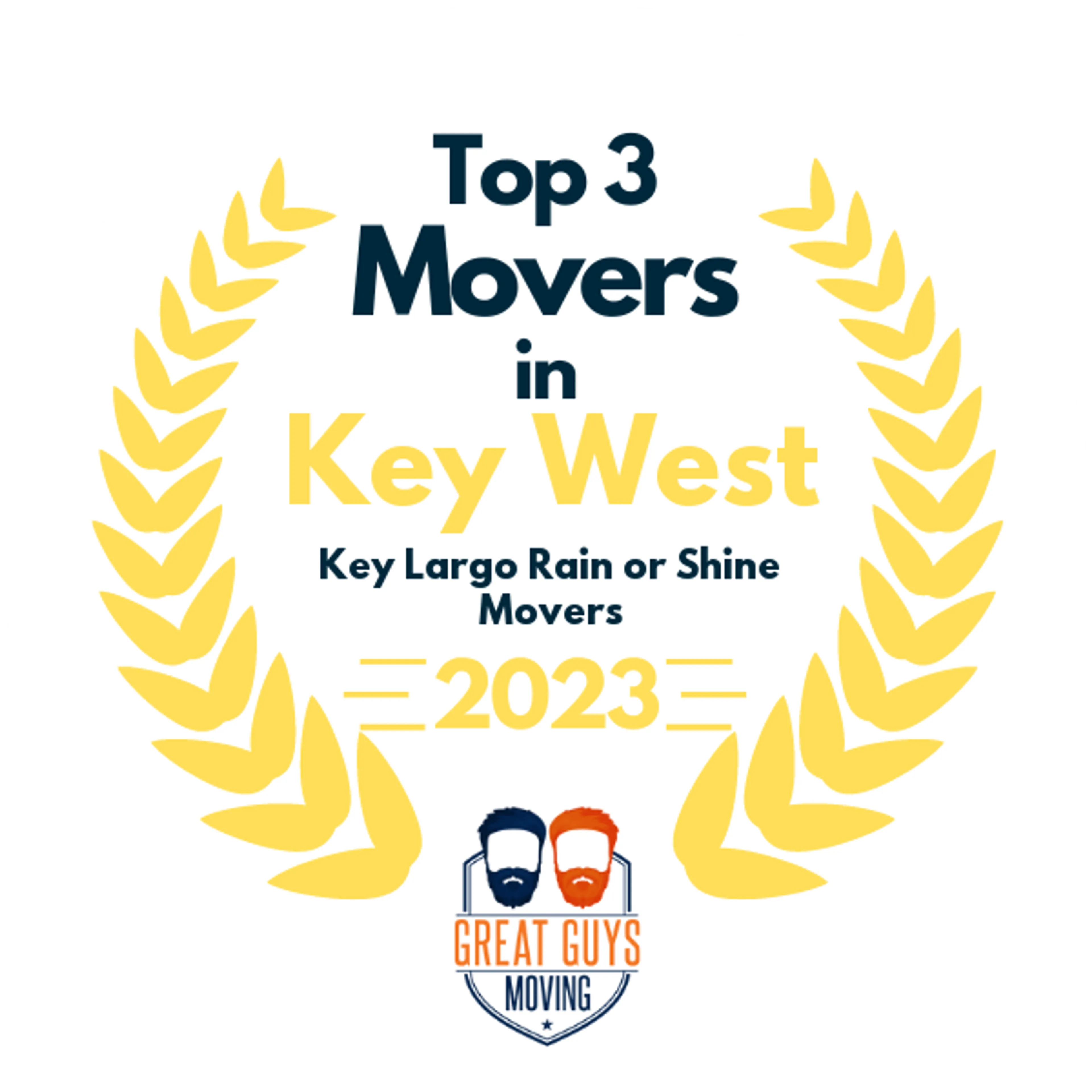 Top 3 Movers in Key West, FL 2023 award