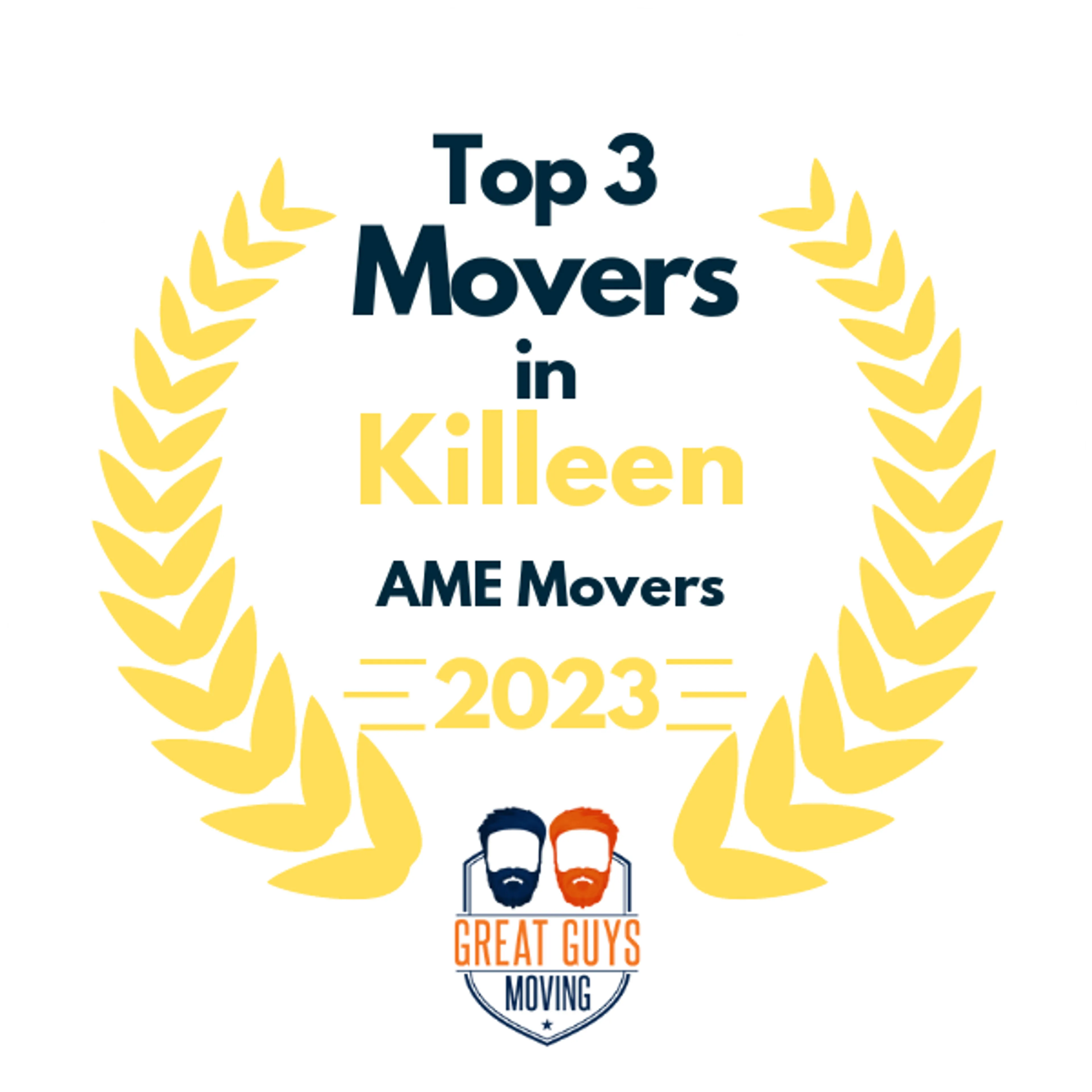 Top 3 Movers in Killeen, TX 2023 award
