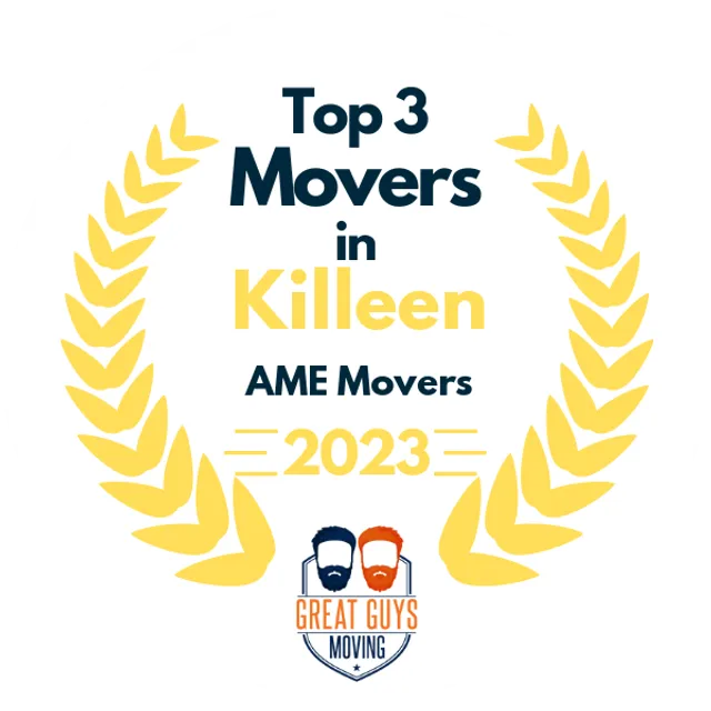 Top 3 Movers in Killeen, TX 2023 award