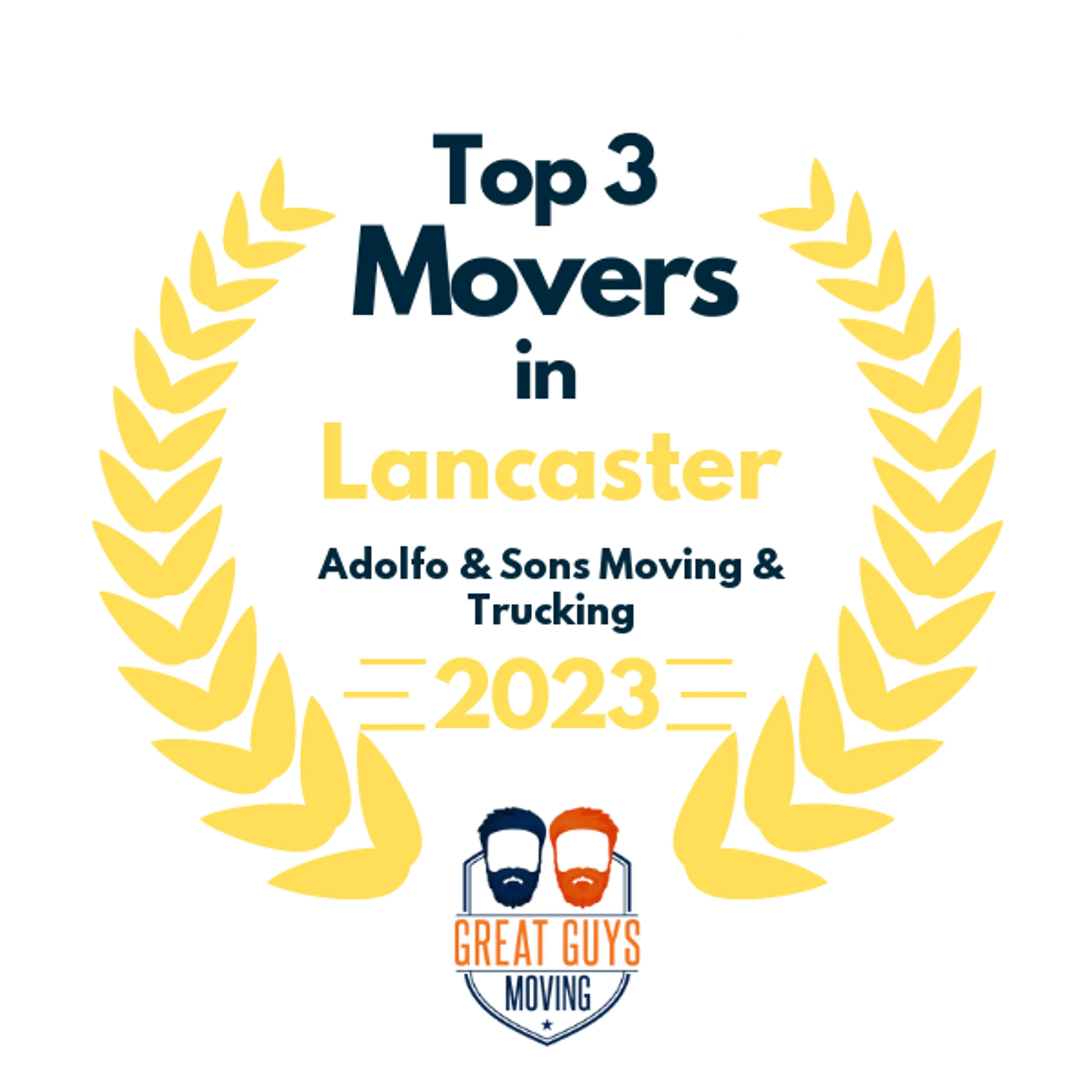 Top 3 Movers in Lancaster, CA 2023 award