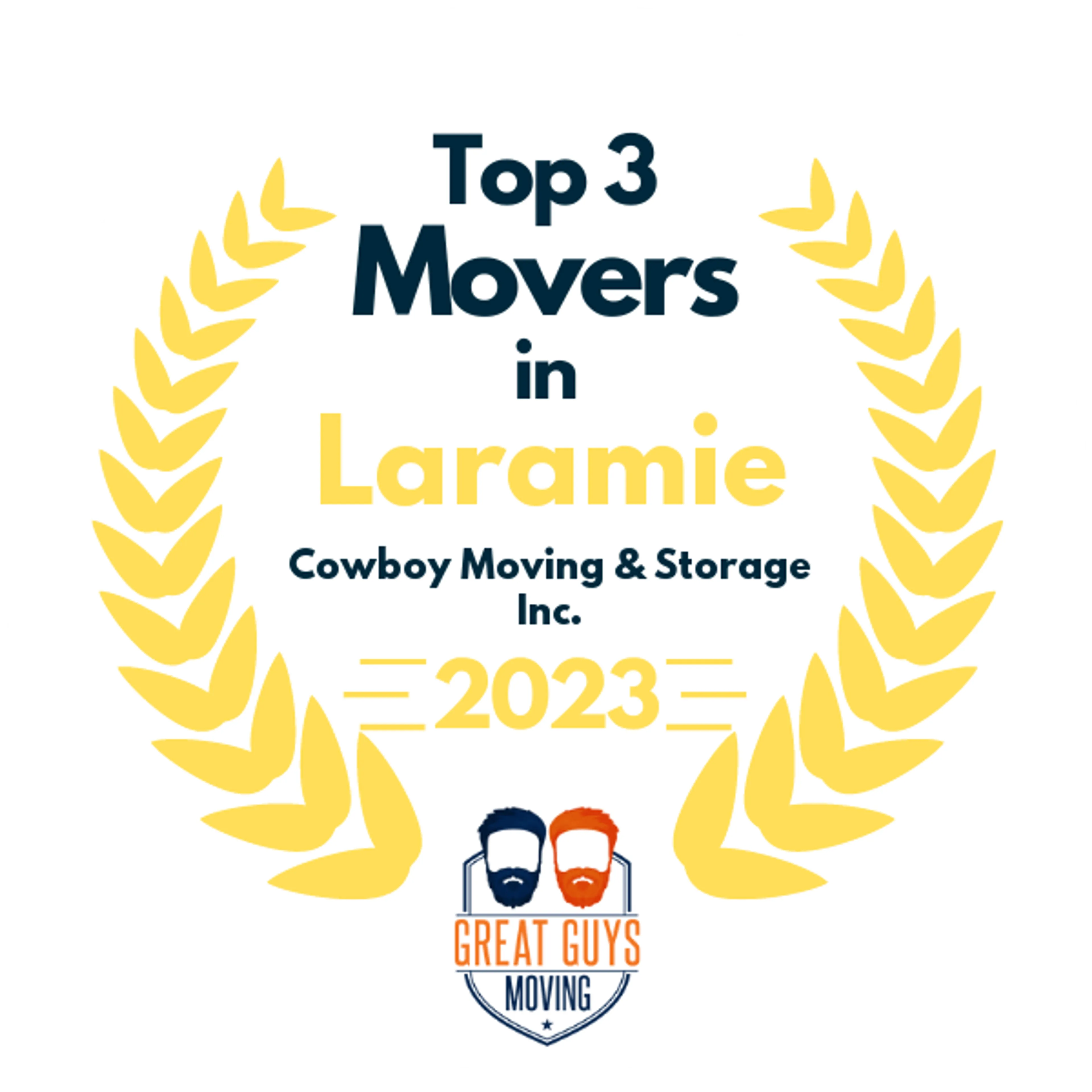 Top 3 Movers in Laramie, WY 2023 award