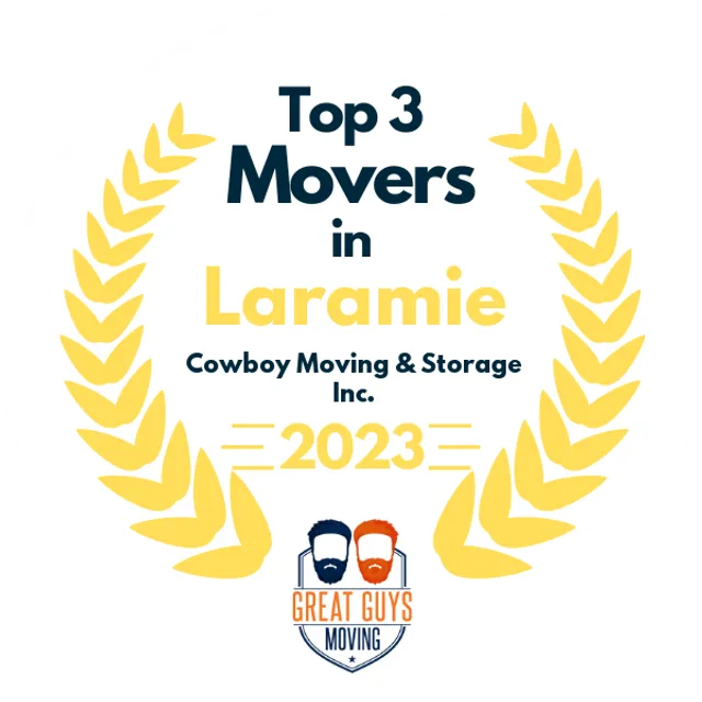 Top 3 Movers in Laramie, WY 2023 award