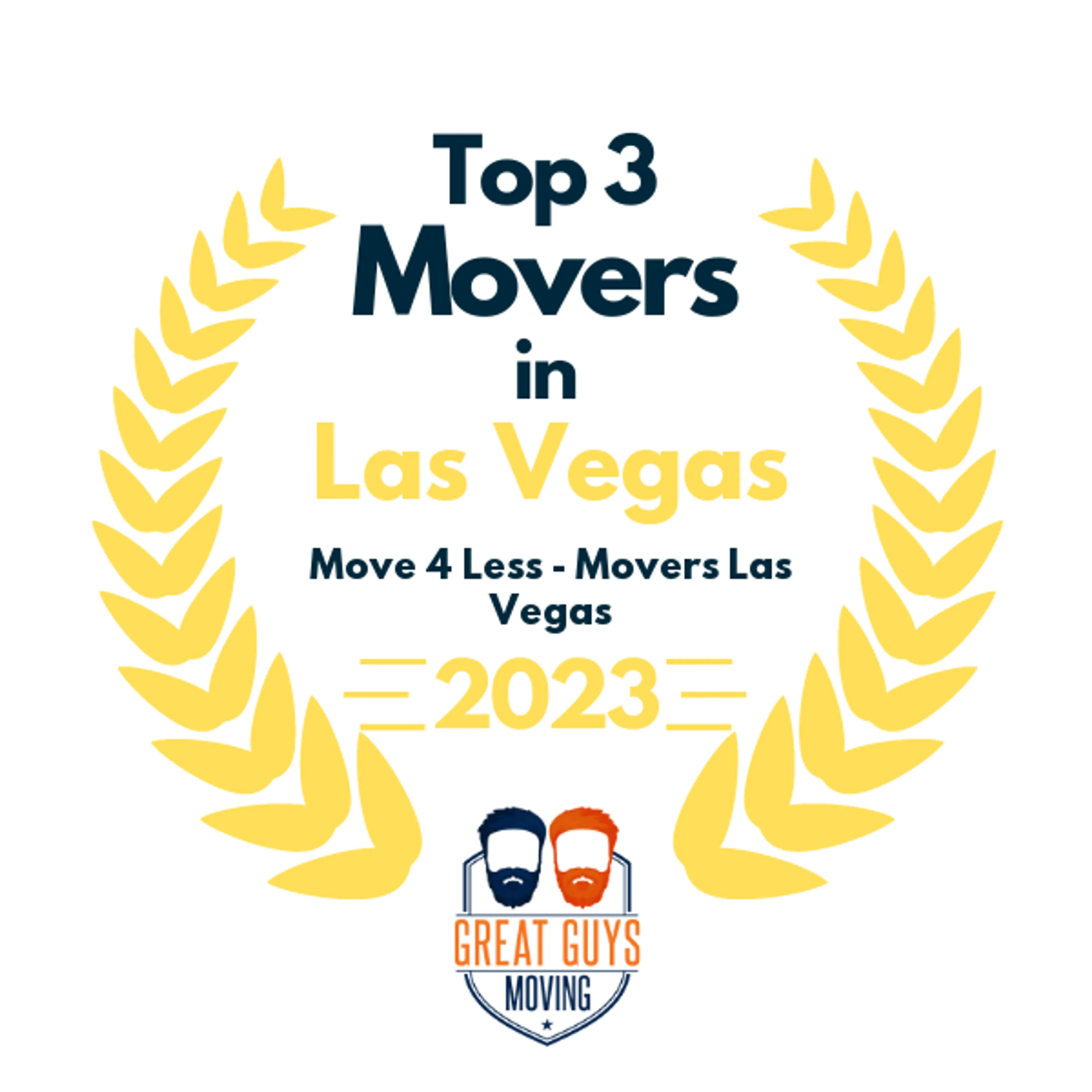 Top 3 Movers in Las Vegas, NV 2023 award