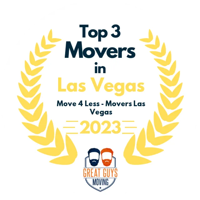 Top 3 Movers in Las Vegas, NV 2023 award