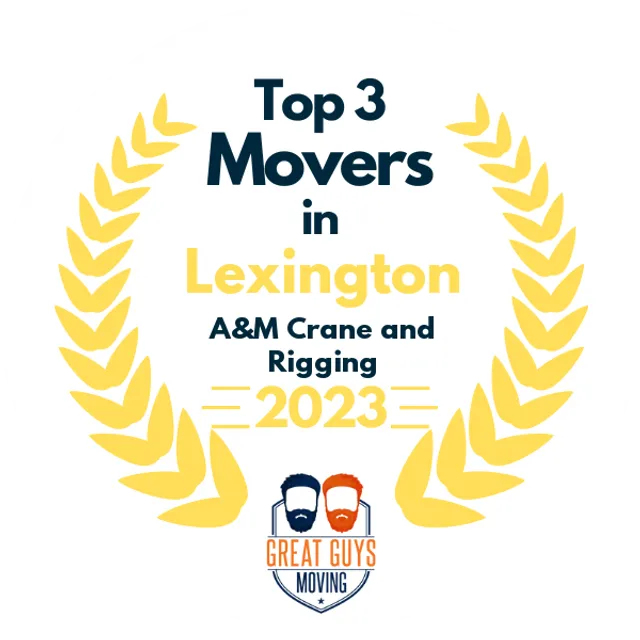 Top 3 Movers in Lexington, NC 2023 award