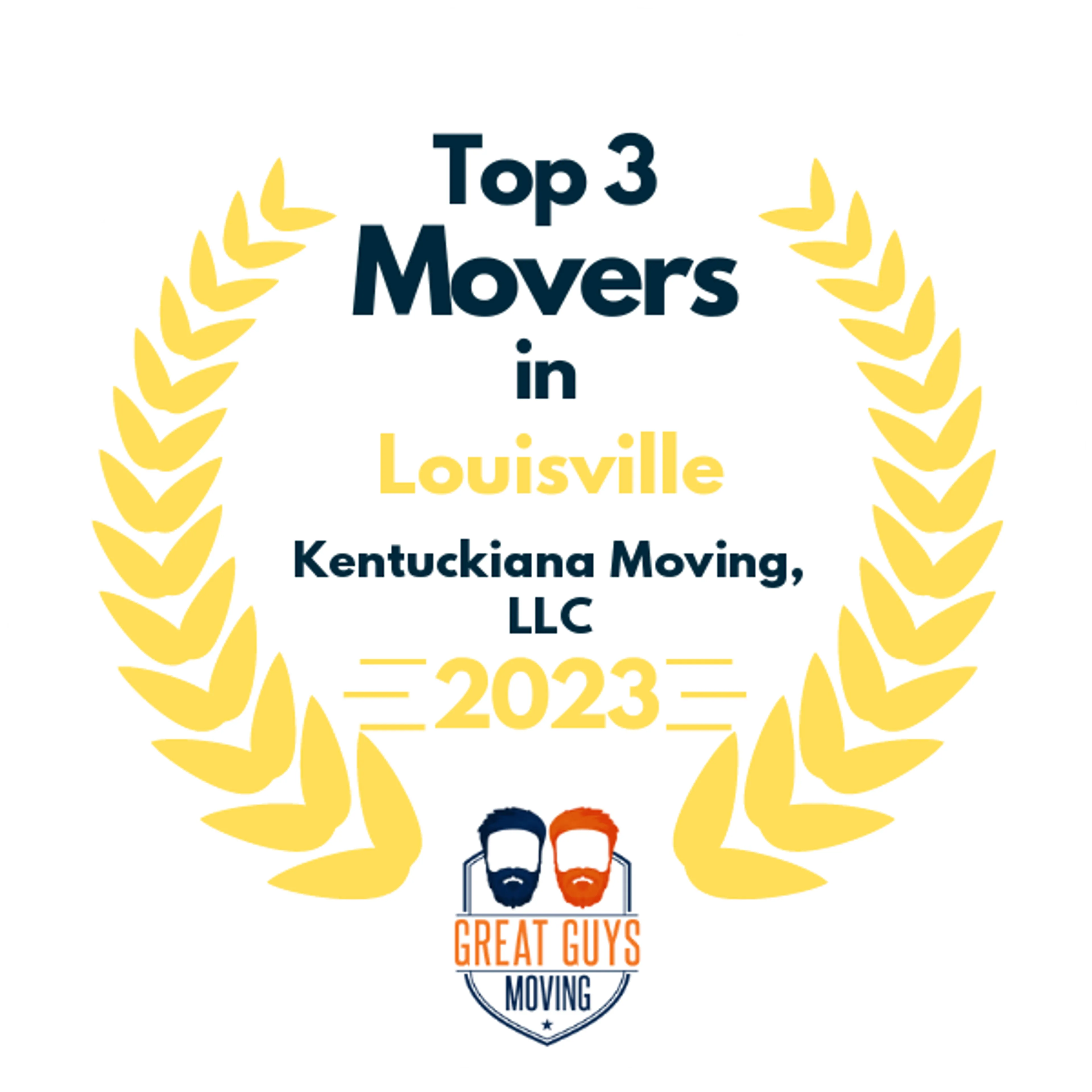 Top 3 Movers in Louisville, KY 2023 award