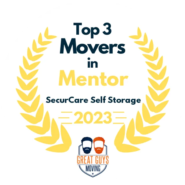 Top 3 Movers in Mentor, OH 2023 award