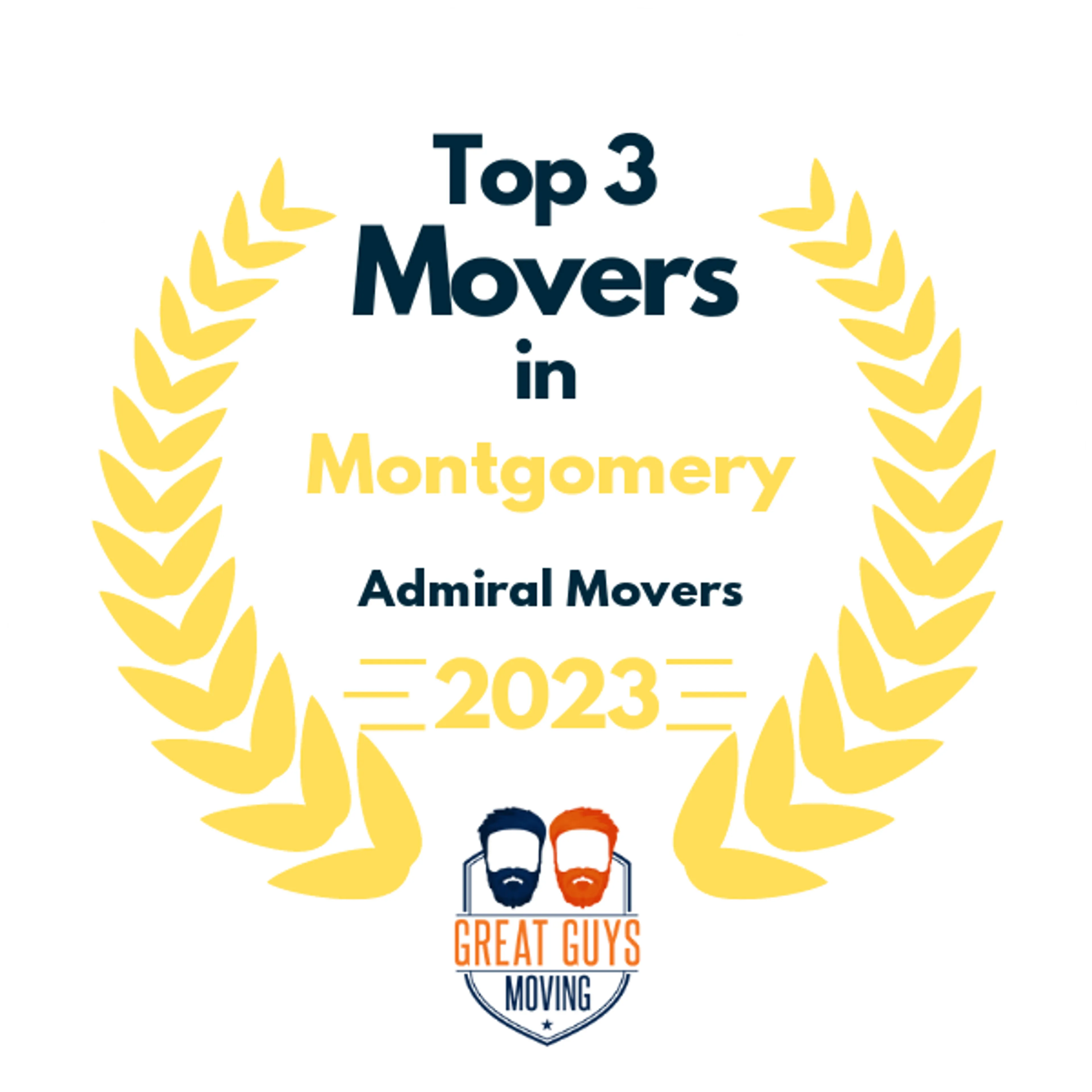 Top 3 Movers in Montgomery, AL 2023 award