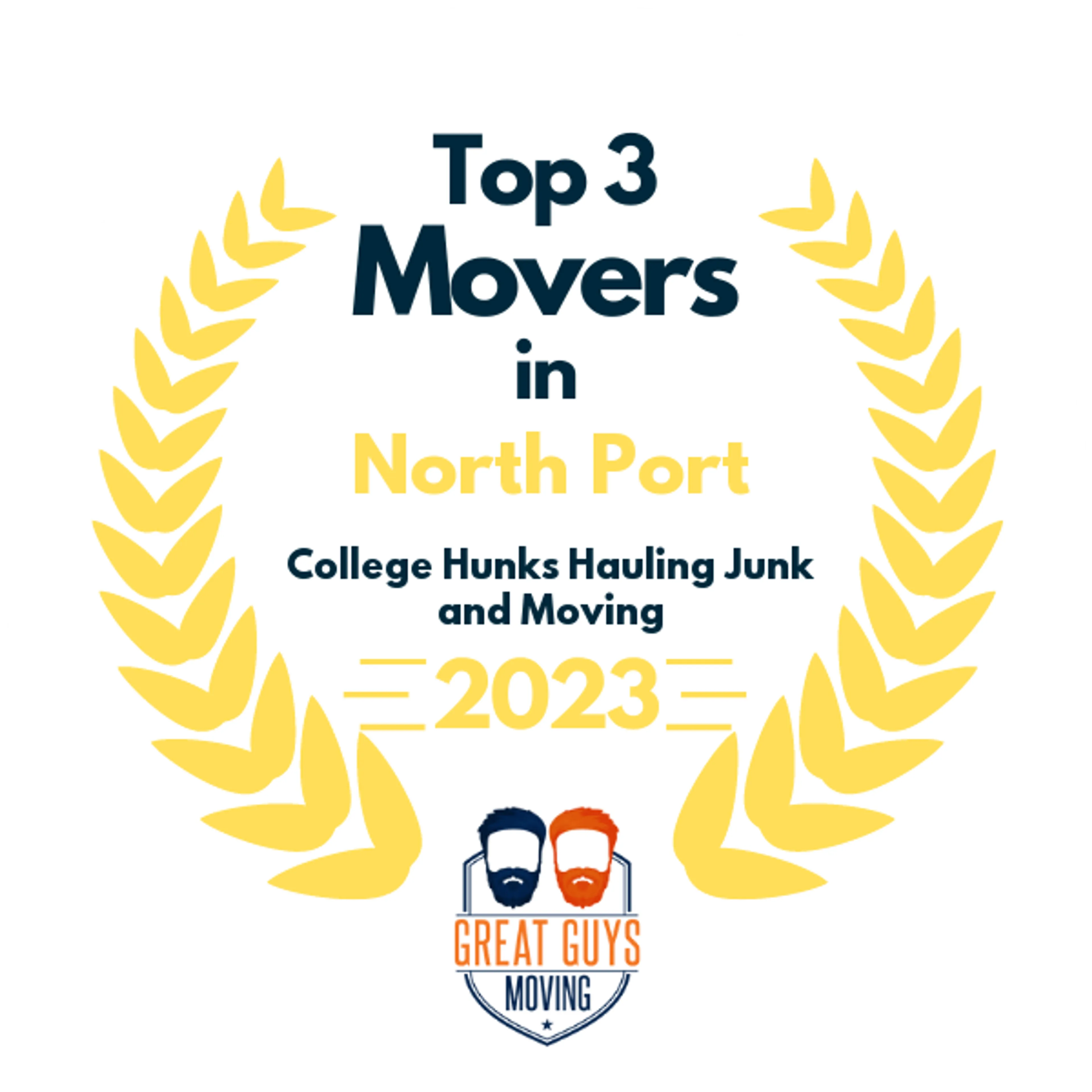 Top 3 Movers in North Port, FL 2023 award