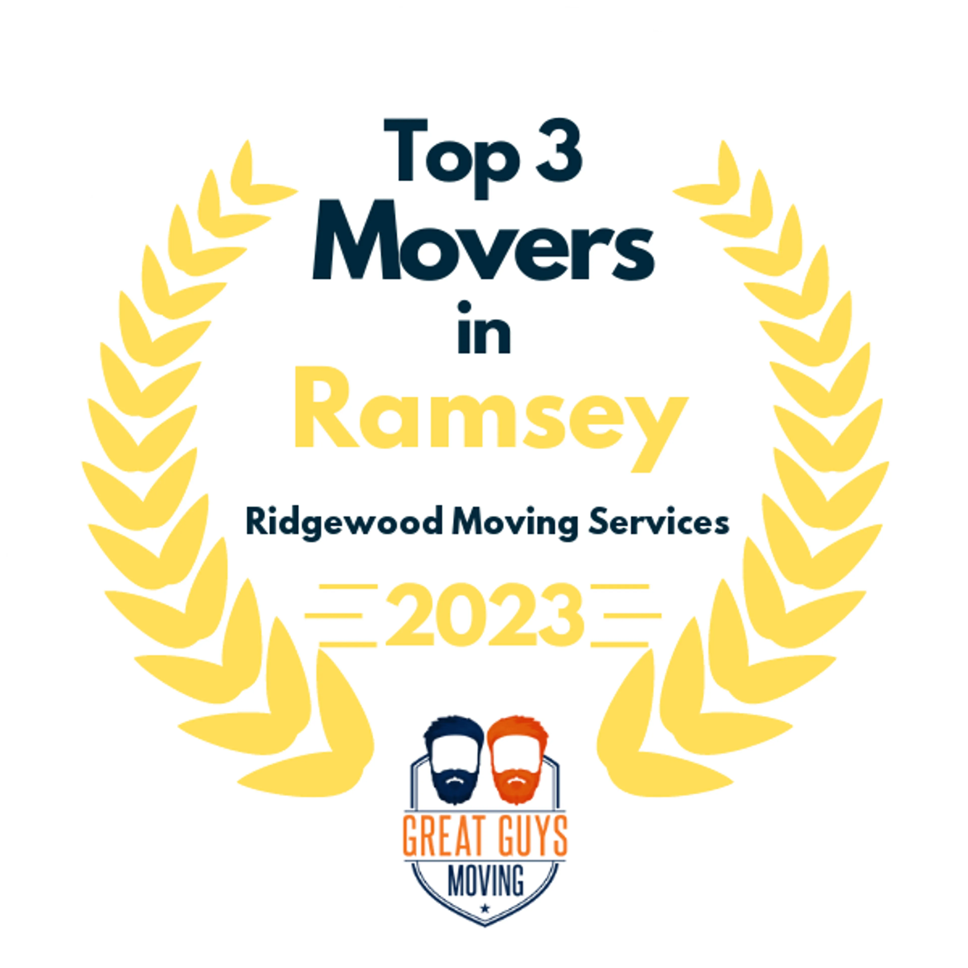 Top 3 Movers in New Brunswick, NJ 2023 award