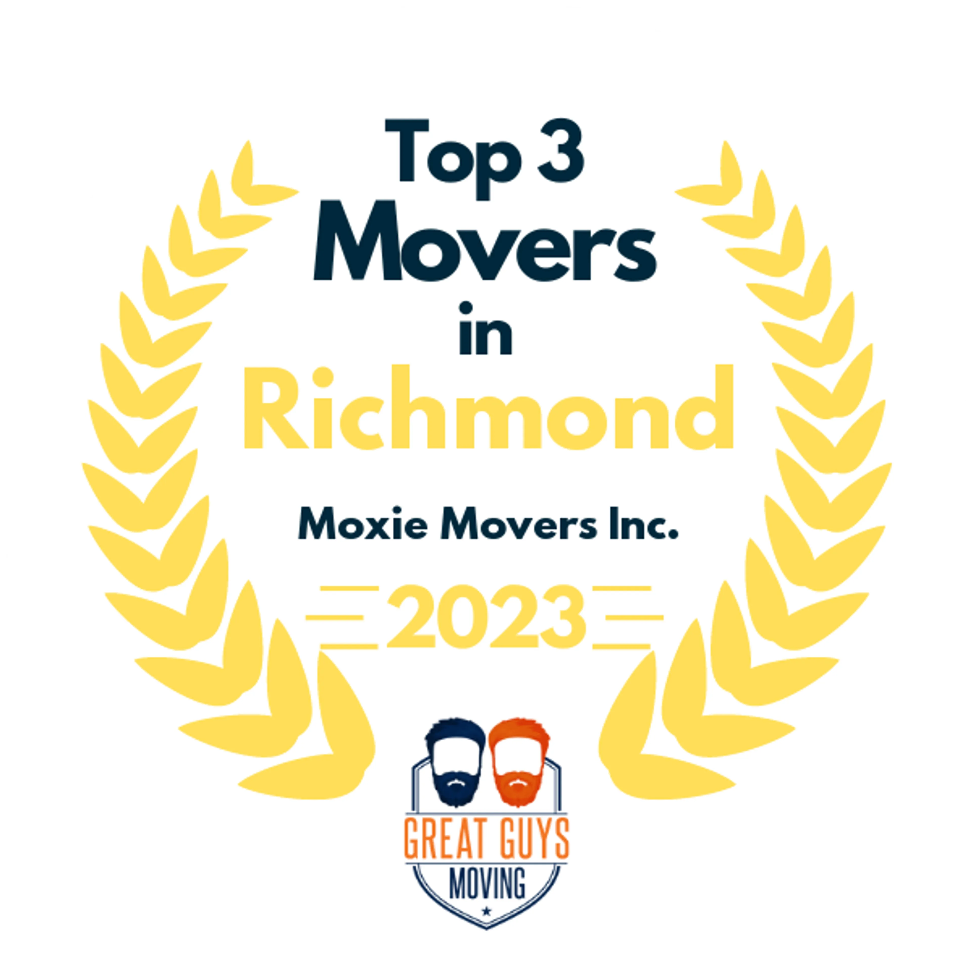 Top 3 Movers in Richmond, VA 2023 award