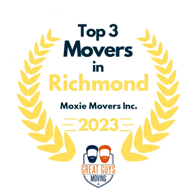 Top 3 Movers in Richmond, VA 2023 award