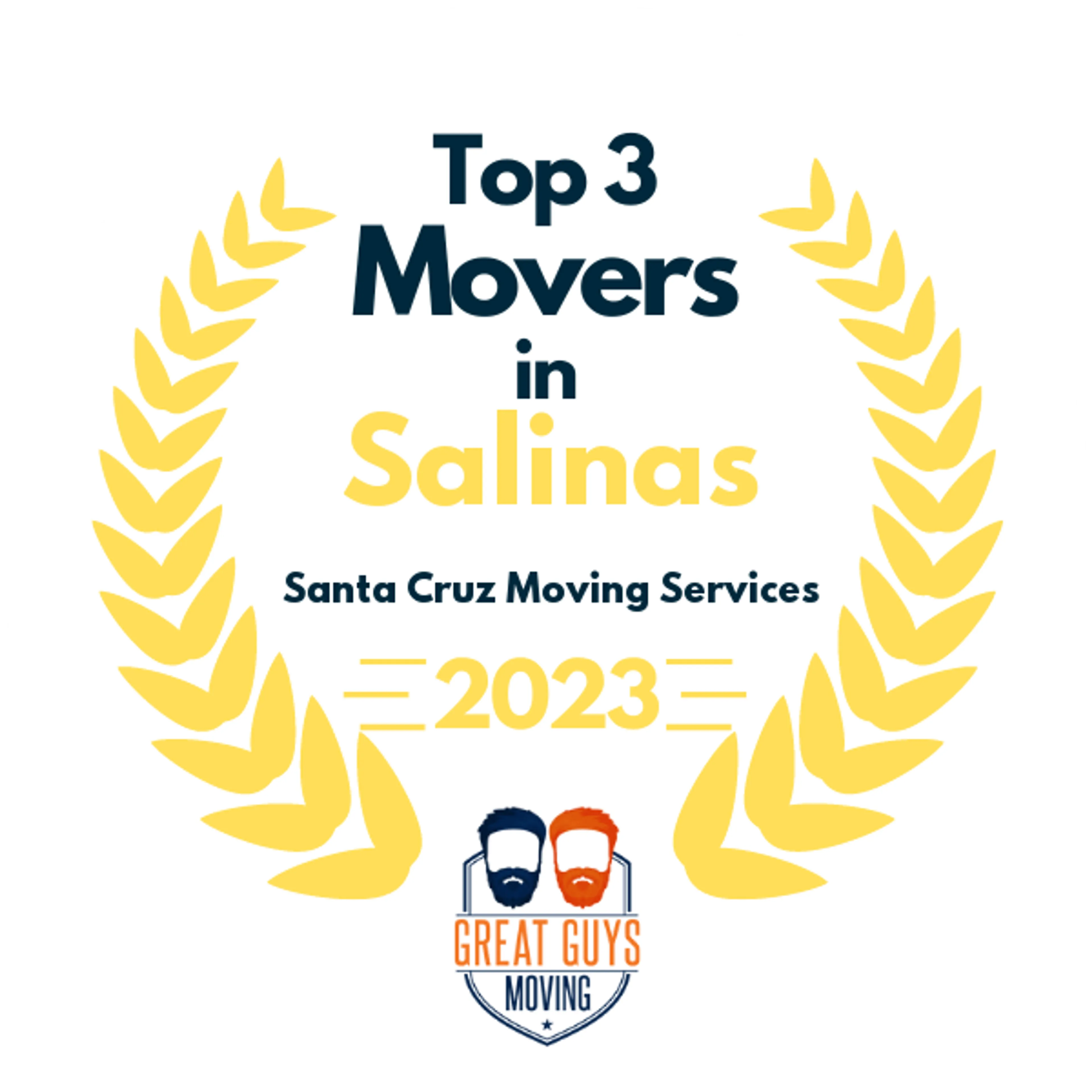 Top 3 Movers in Salinas, CA 2023 award
