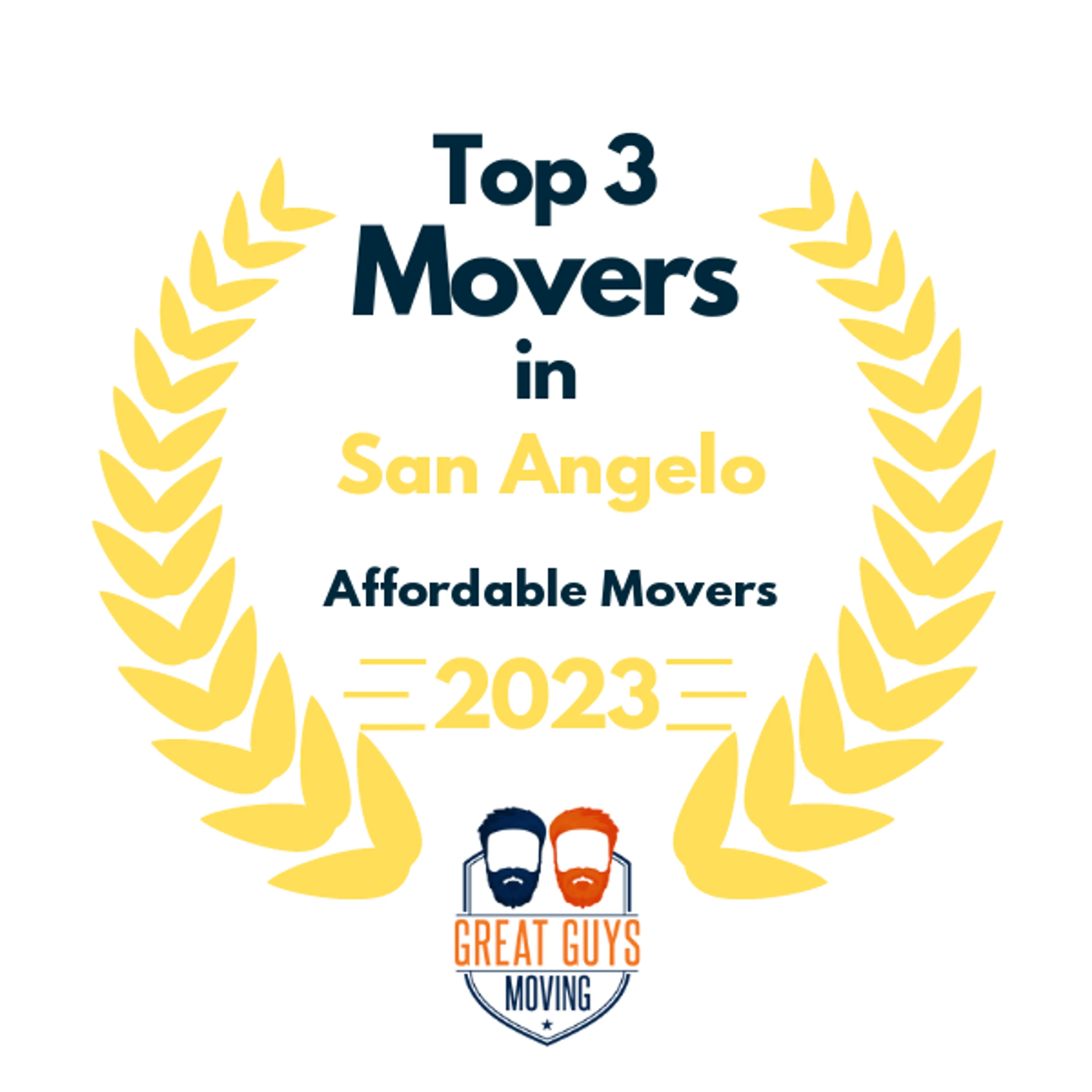 Top 3 Movers in San Angelo, TX 2023 award