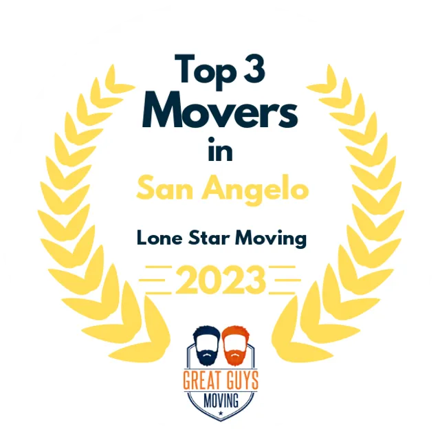 Top 3 Movers in San Angelo, TX 2023 award