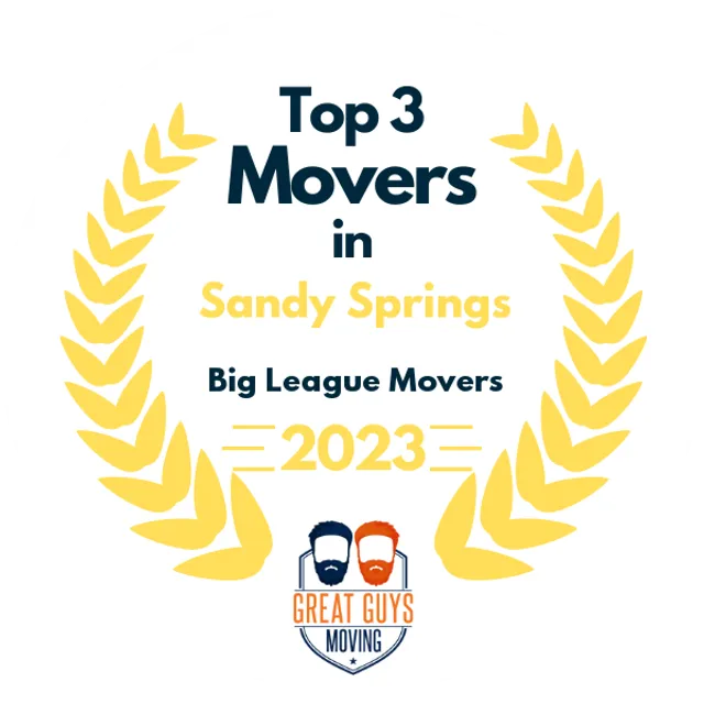 Top 3 Movers in Atlanta, GA 2023 award