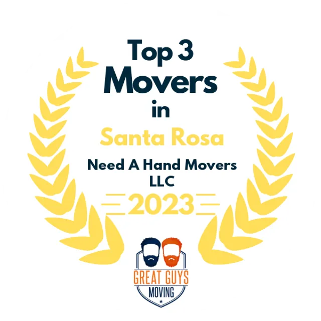 Top 3 Movers in Santa Rosa, CA 2023 award