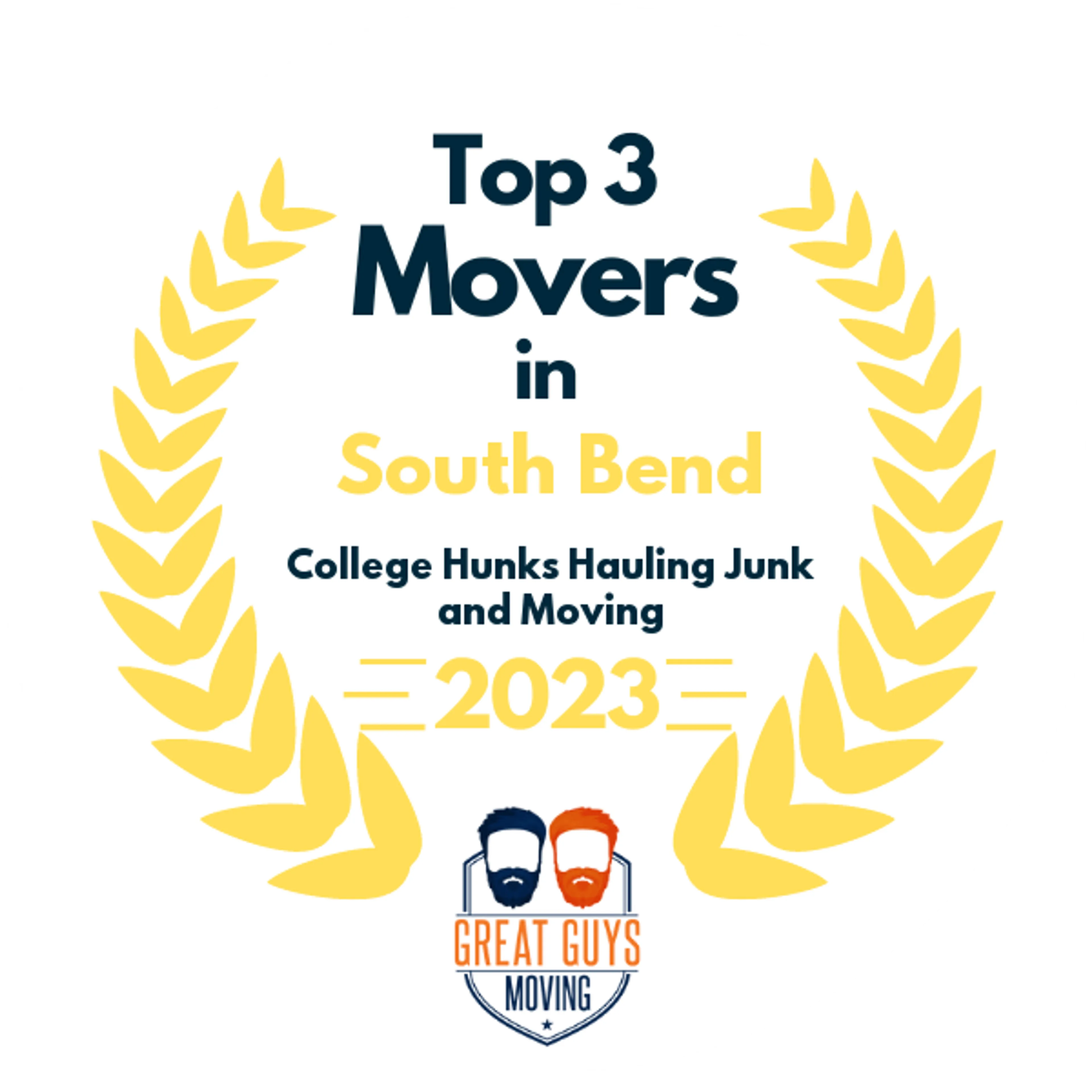 Top 3 Movers in South Bend, IN 2023 award