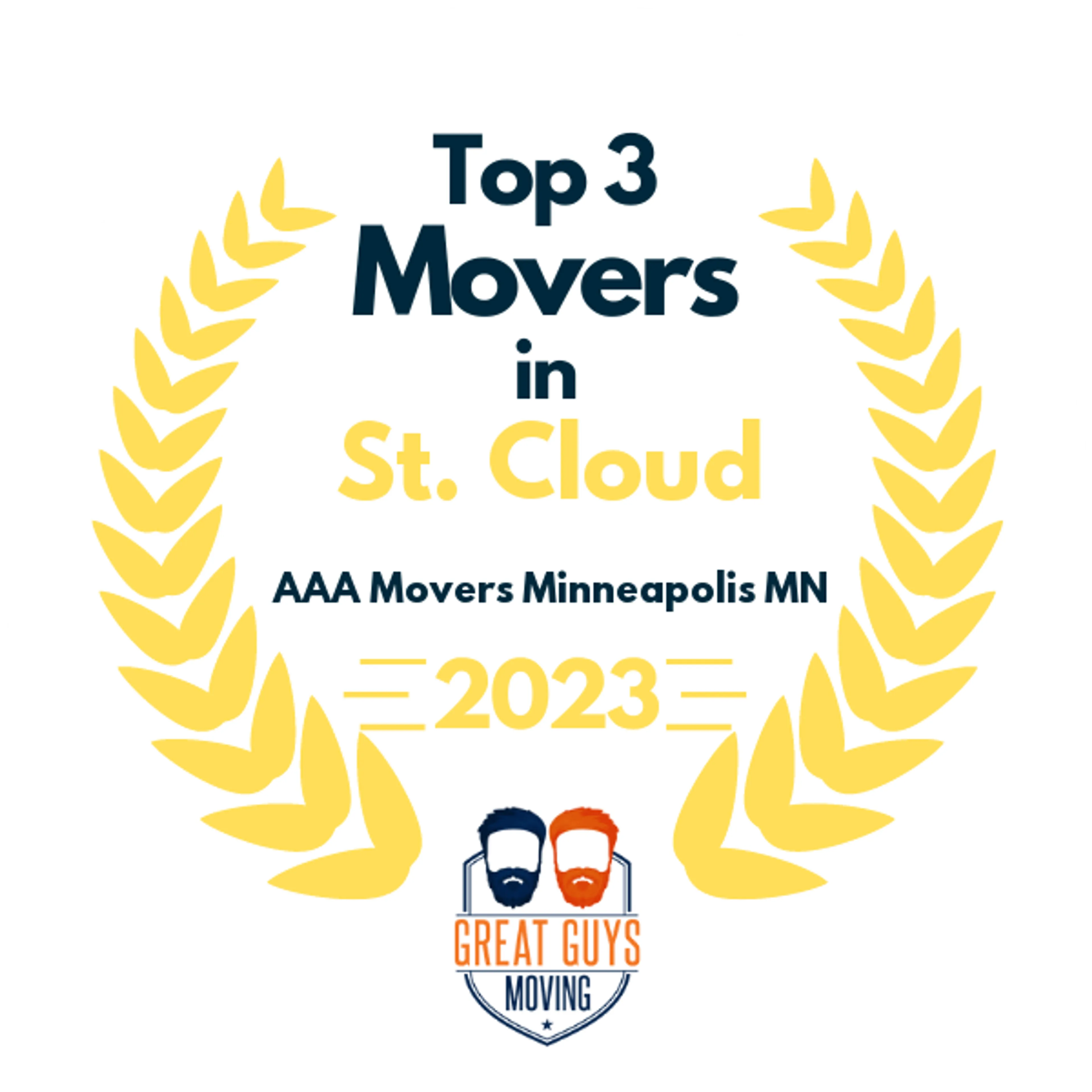 Top 3 Movers in Minneapolis, MN 2023 award