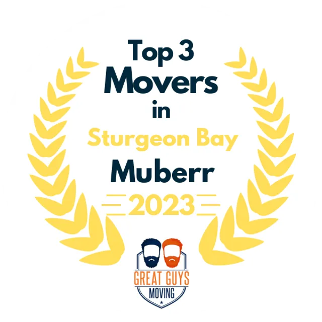 Top 3 Movers in Sturgeon Bay, WI 2023 award