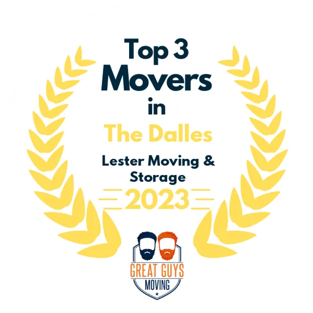 Top 3 Movers in The Dalles, OR 2023 award