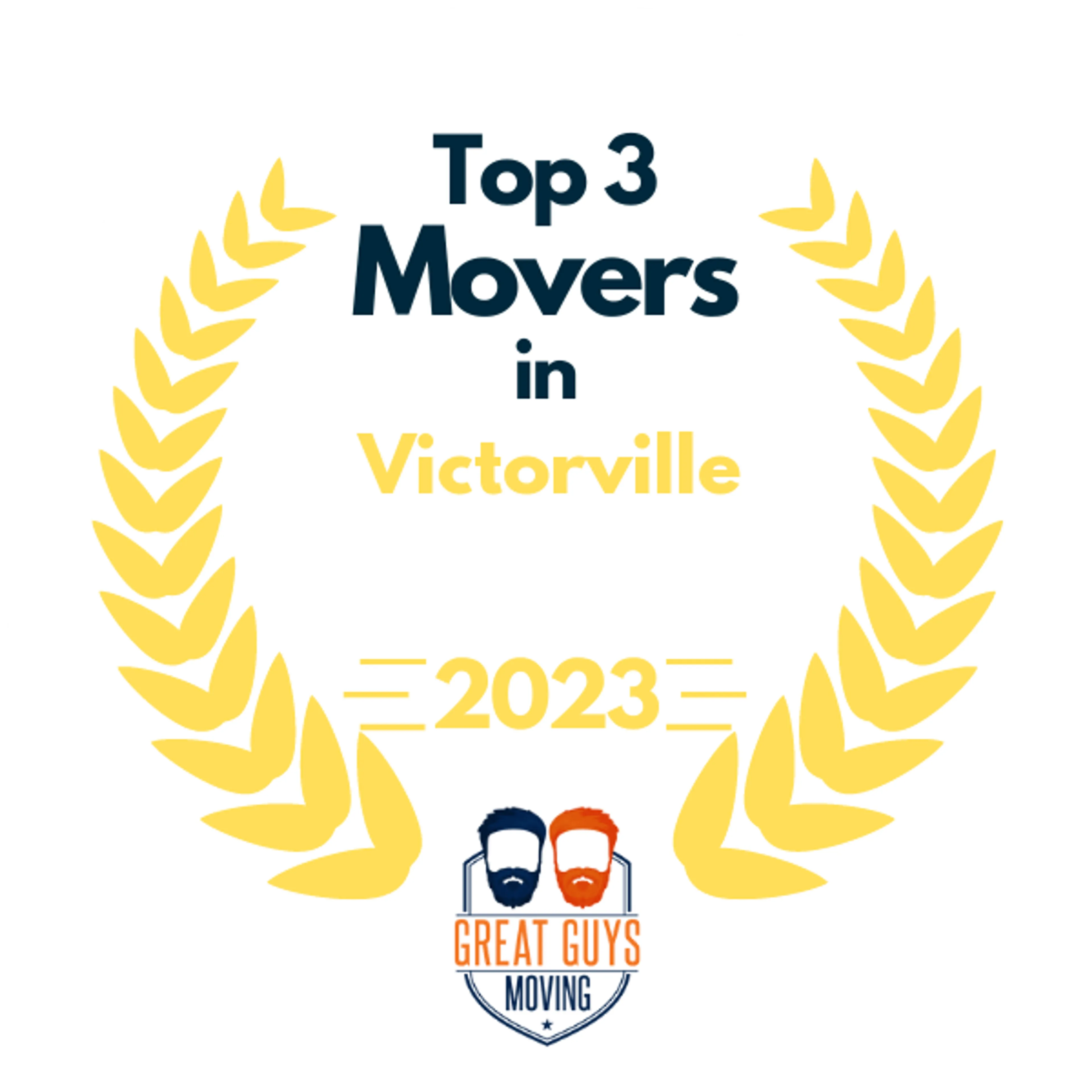 Top 3 Movers in Victorville, CA 2023 award