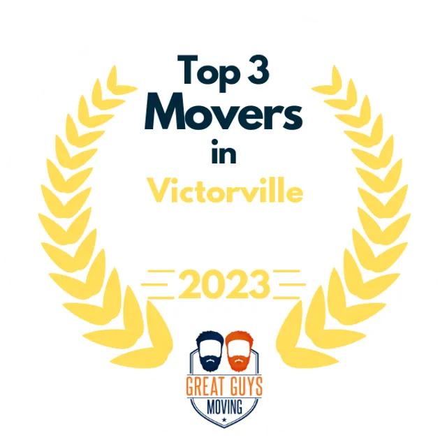 Top 3 Movers in Victorville, CA 2023 award