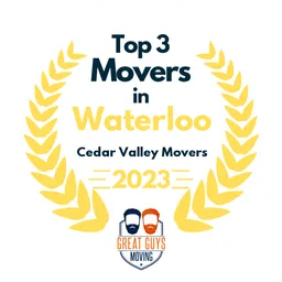 top 3 ranked movers in waterloo 2023 cedar valley movers image