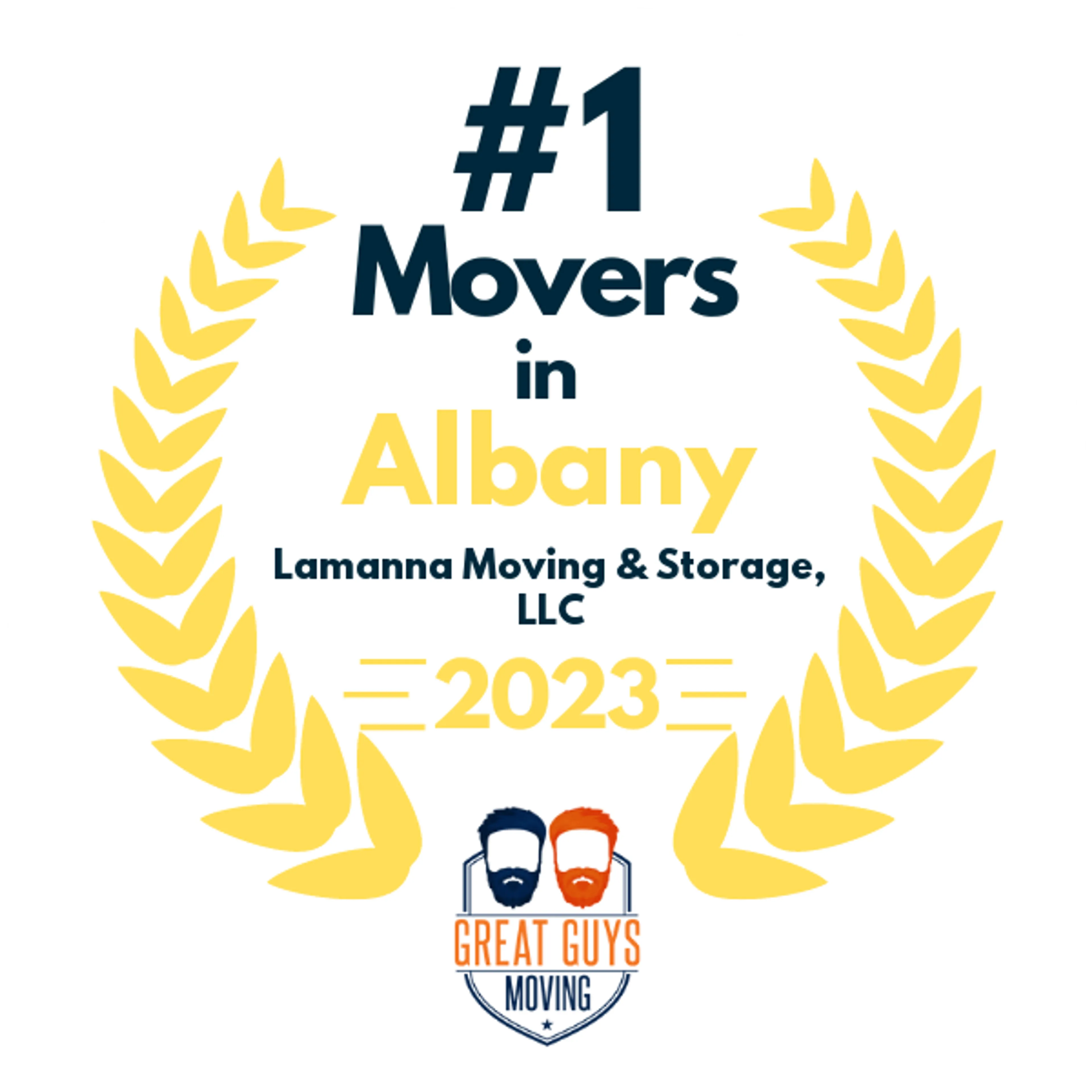 #1 Ranked Movers in Albany, NY 2023 award