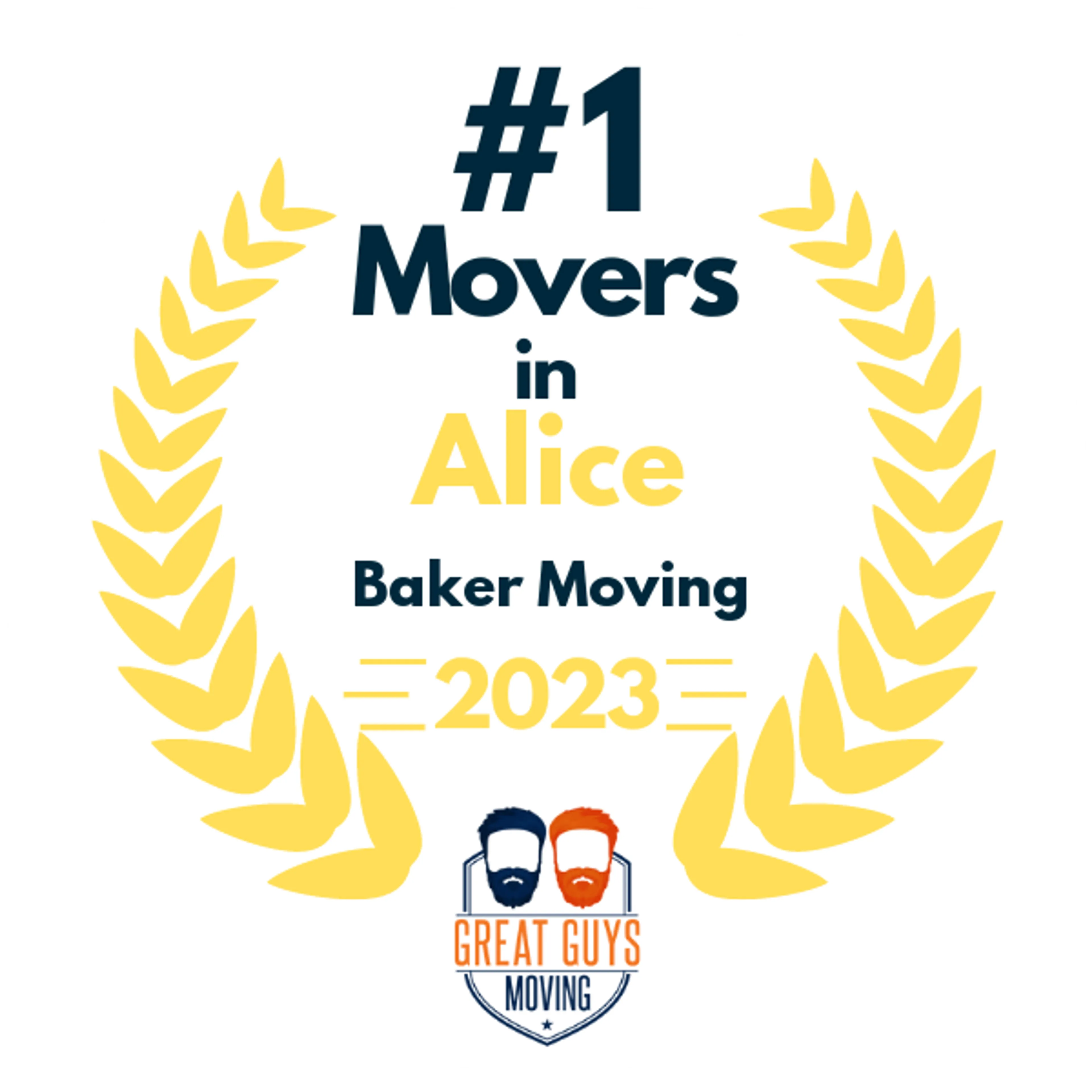 #1 Ranked Movers in Corpus Christi, TX 2023 award