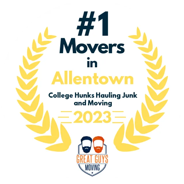 #1 Ranked Movers in Allentown, PA 2023 award