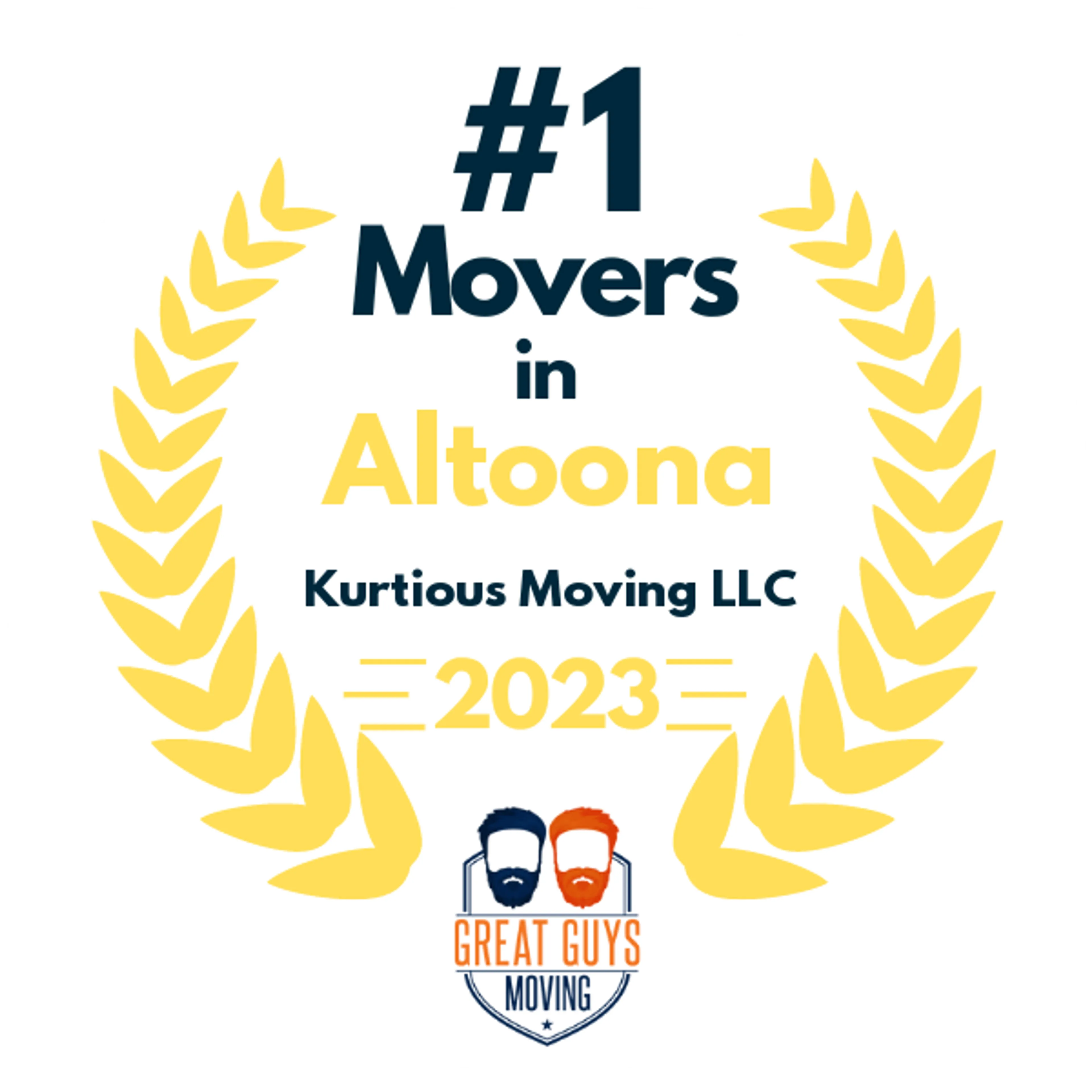 #1 Ranked Movers in Altoona, PA 2023 award
