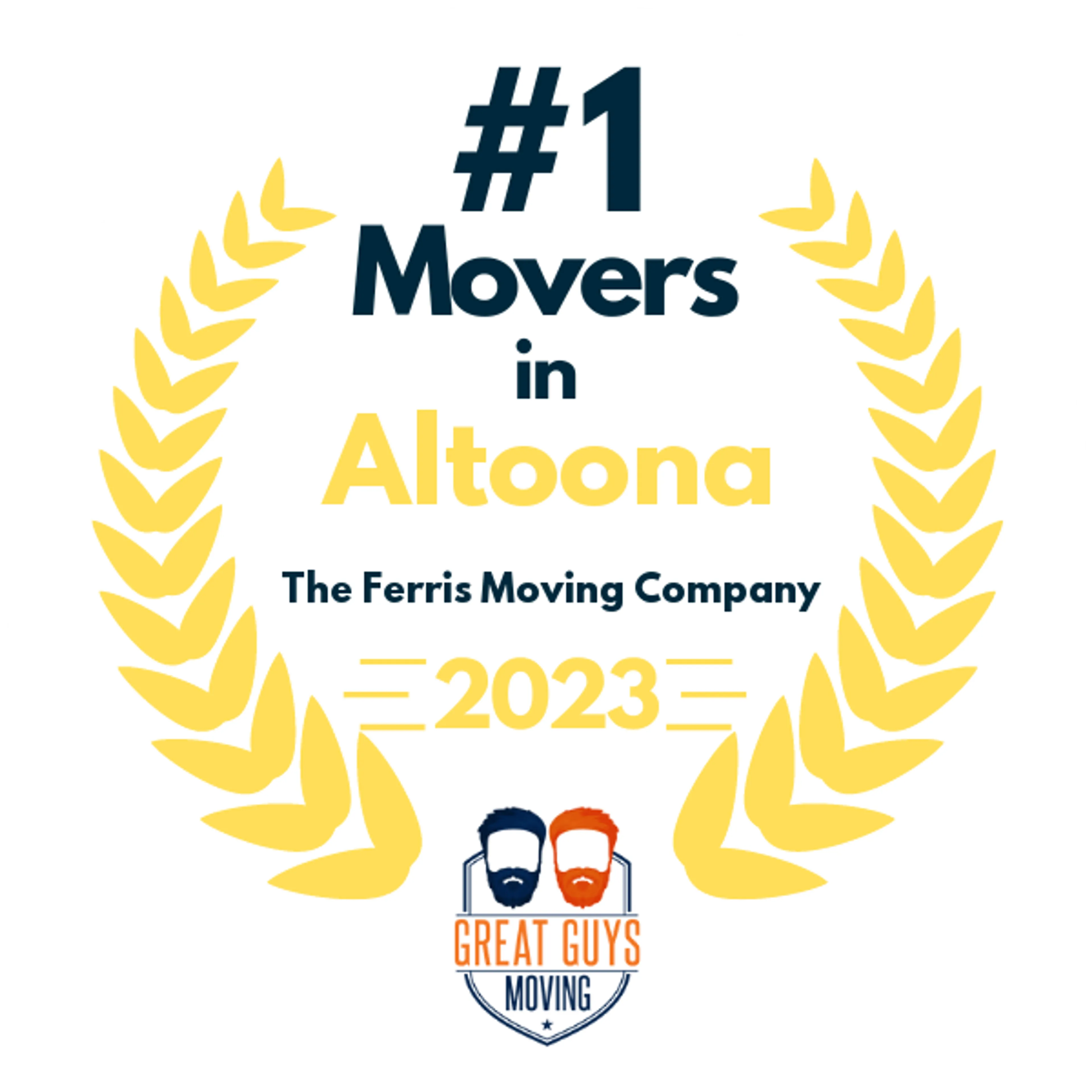 #1 Ranked Movers in Altoona, PA 2023 award