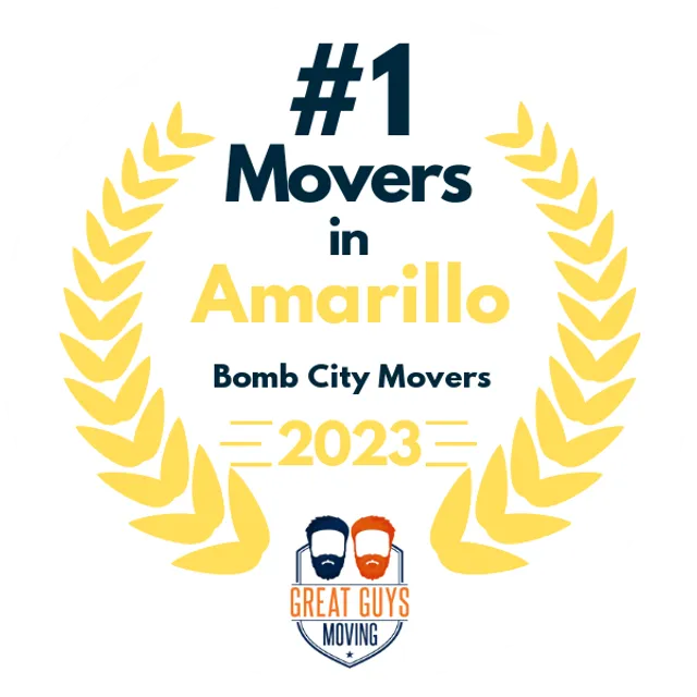 #1 Ranked Movers in Amarillo, TX 2023 award