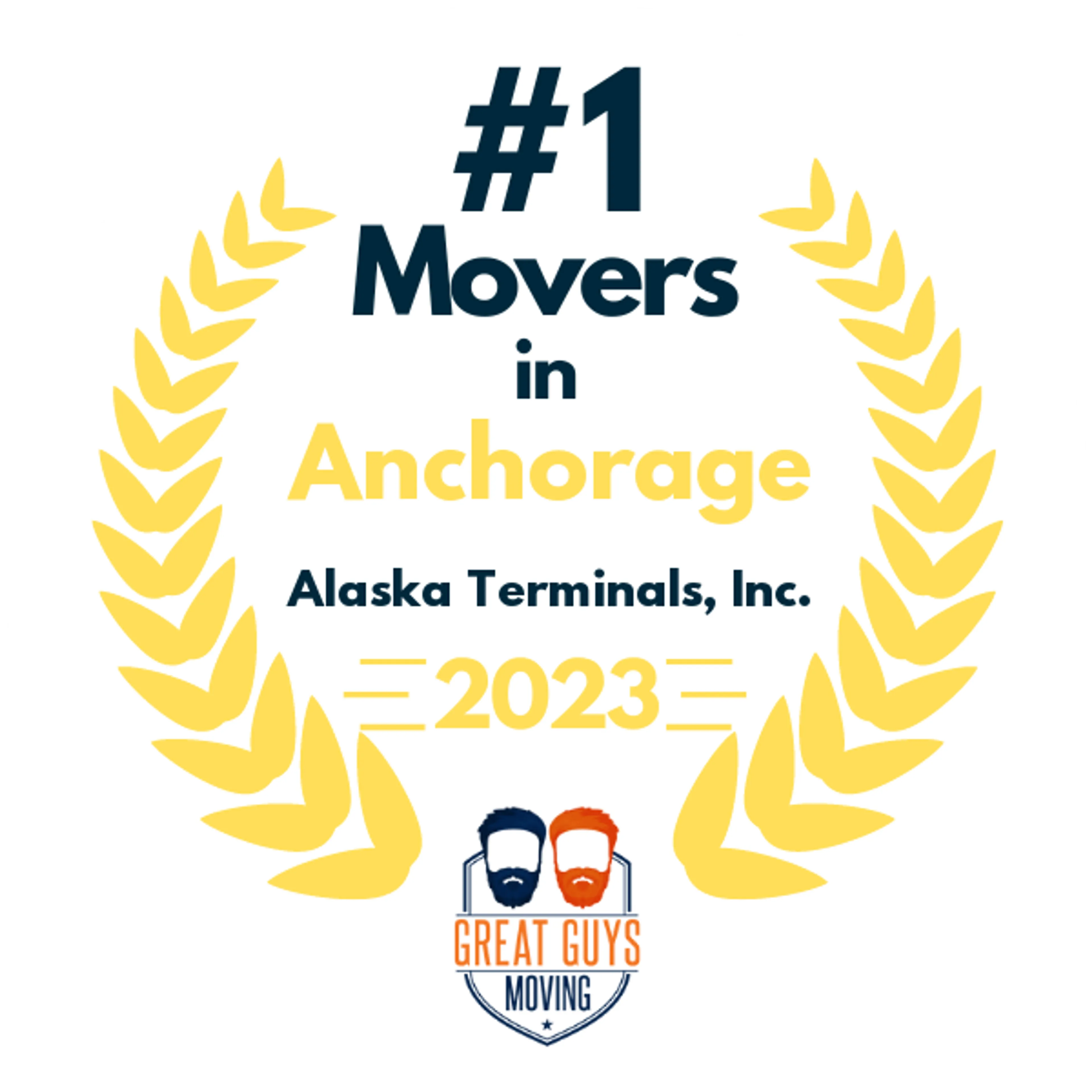 #1 Ranked Movers in Anchorage, AK 2023 award