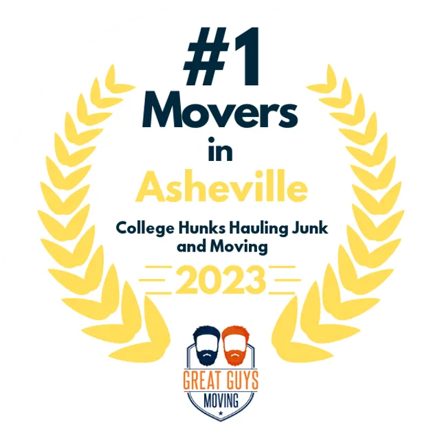 #1 Ranked Movers in Asheville, NC 2023 award