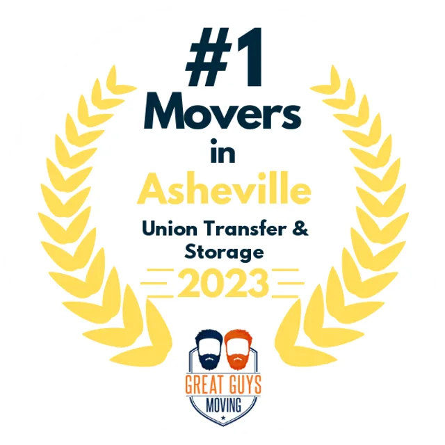 #1 Ranked Movers in Asheville, NC 2023 award