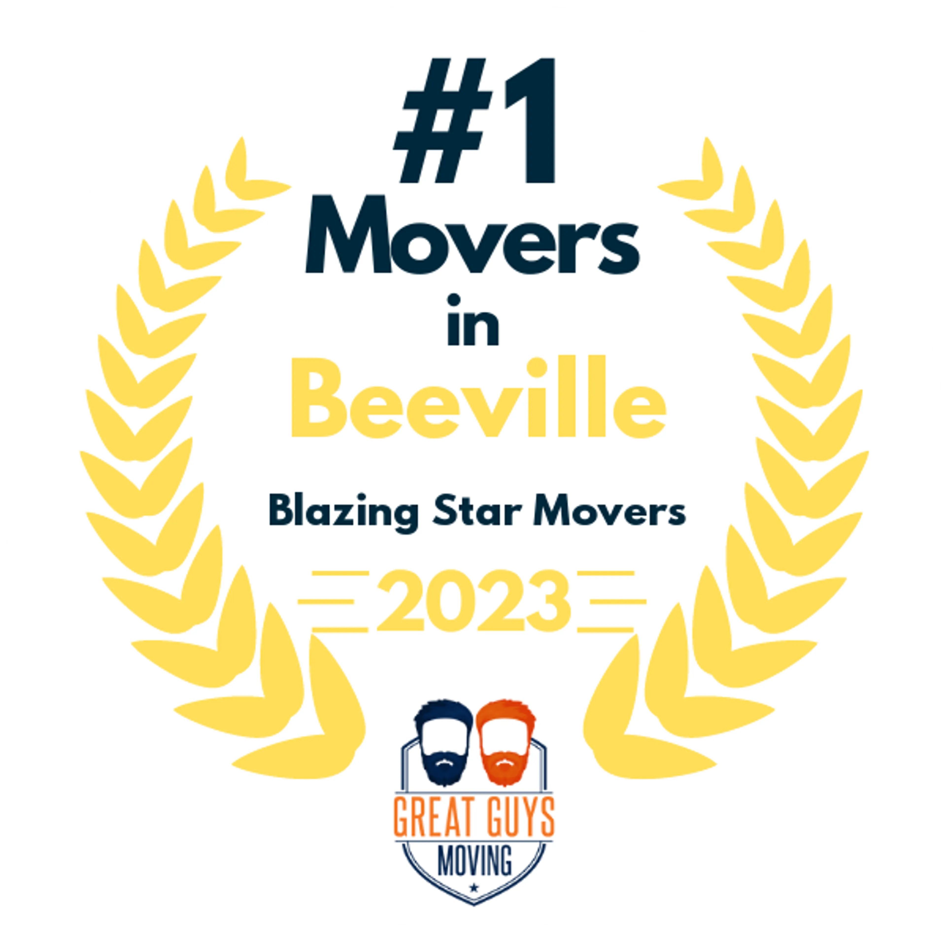 #1 Ranked Movers in Corpus Christi, TX 2023 award