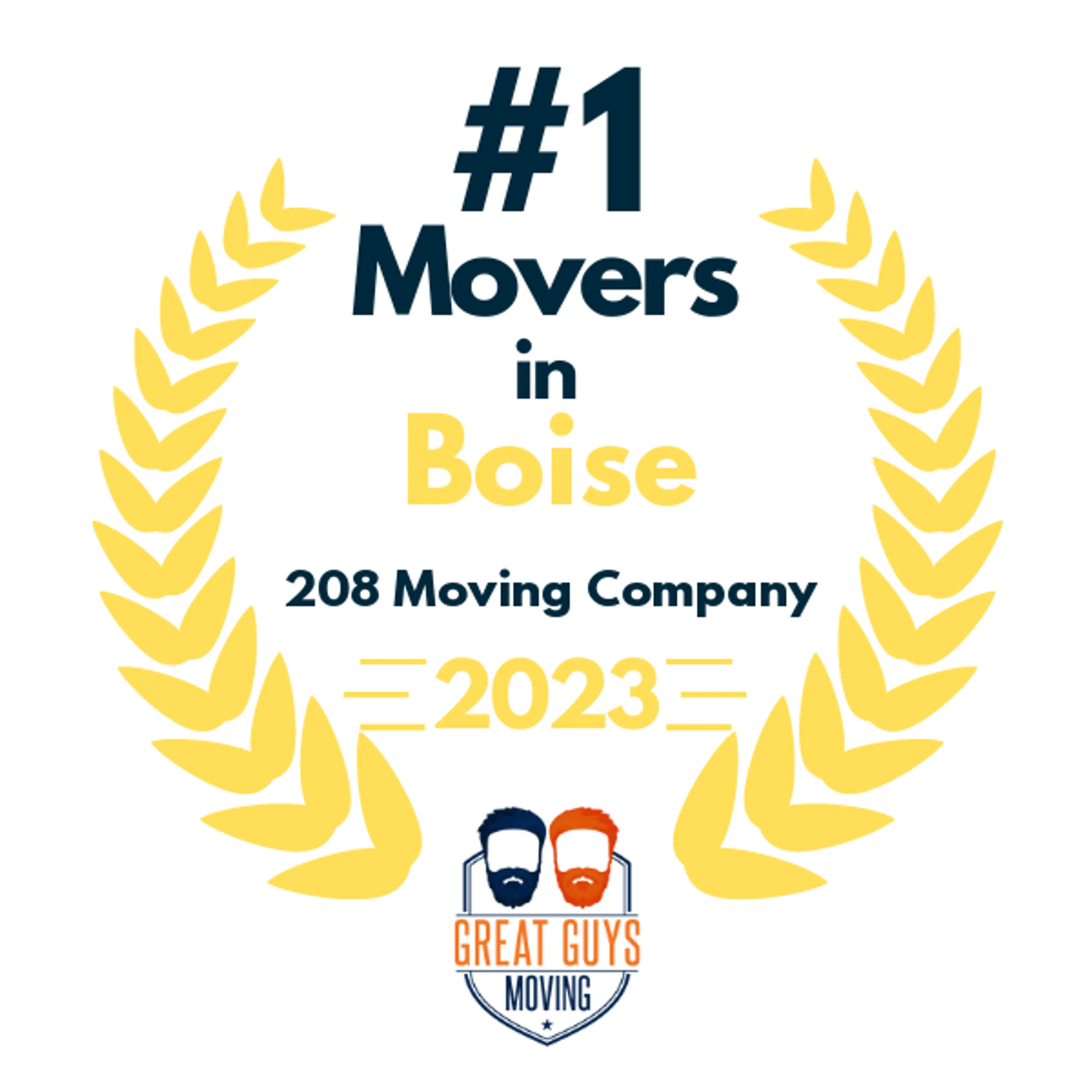 #1 Ranked Movers in Boise, ID 2023 award