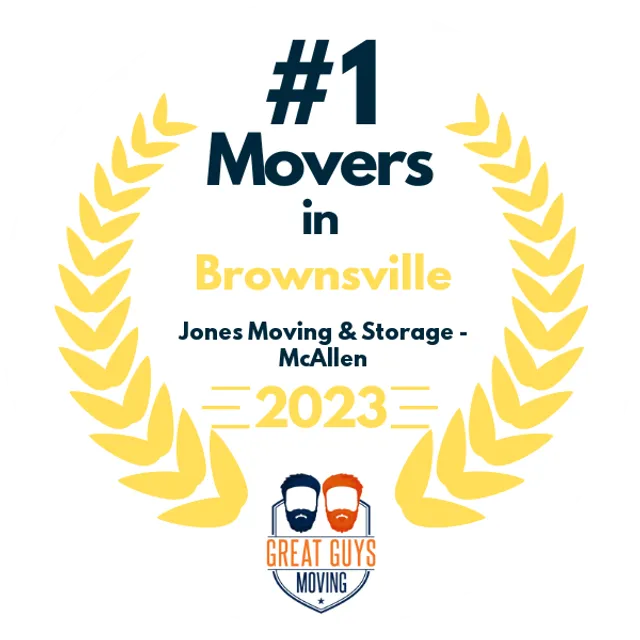 #1 Ranked Movers in Brownsville, TX 2023 award