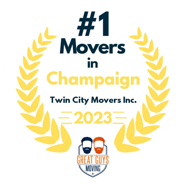 #1 Ranked Movers in Champaign, IL 2023 award